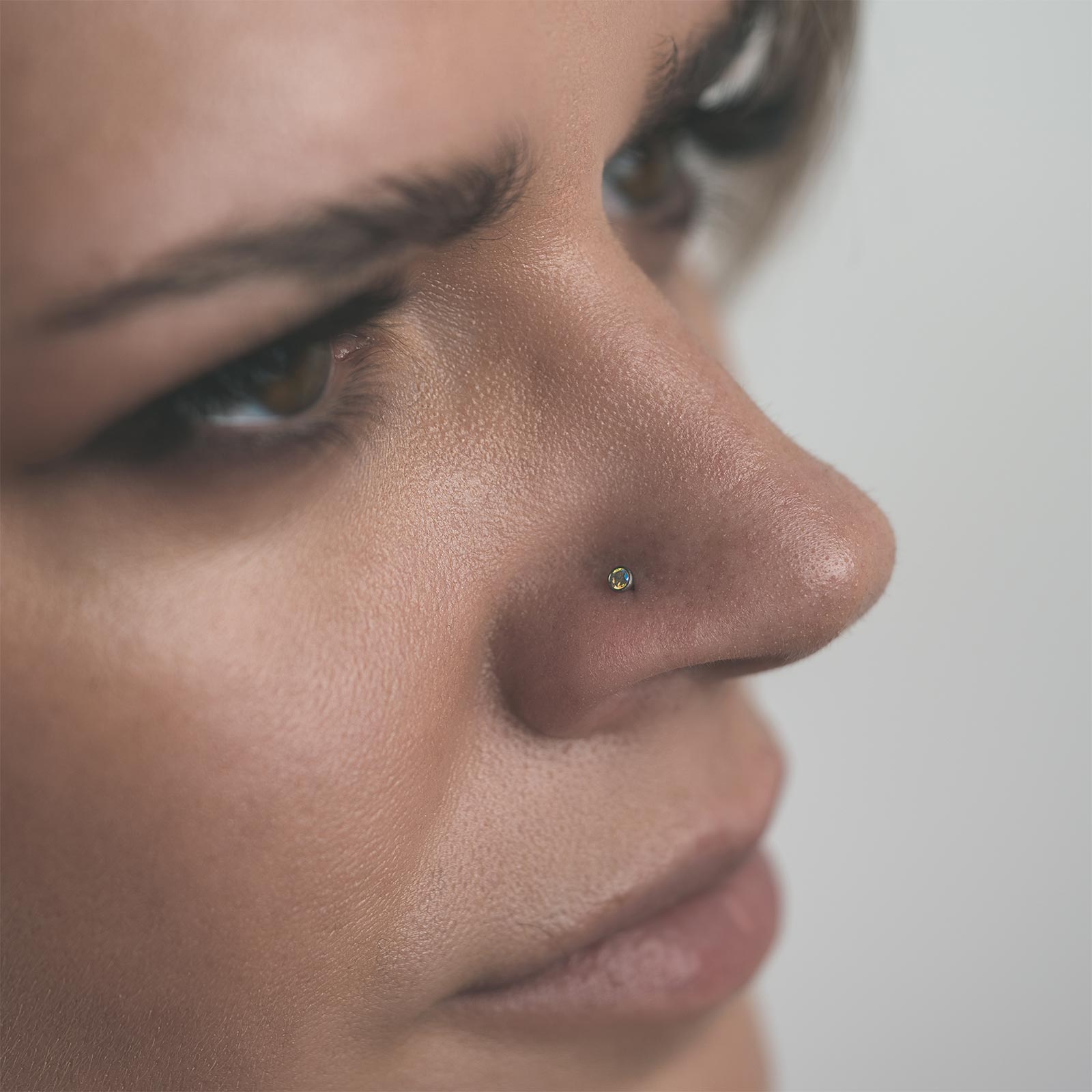 Model With Pierced Nose