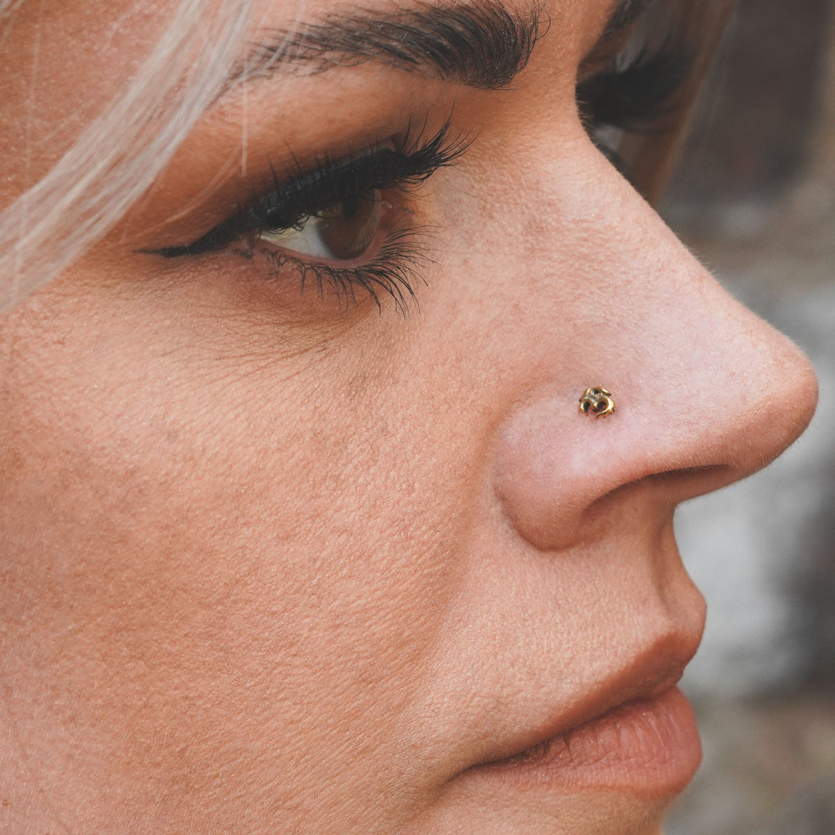 Model With Nose Piercing