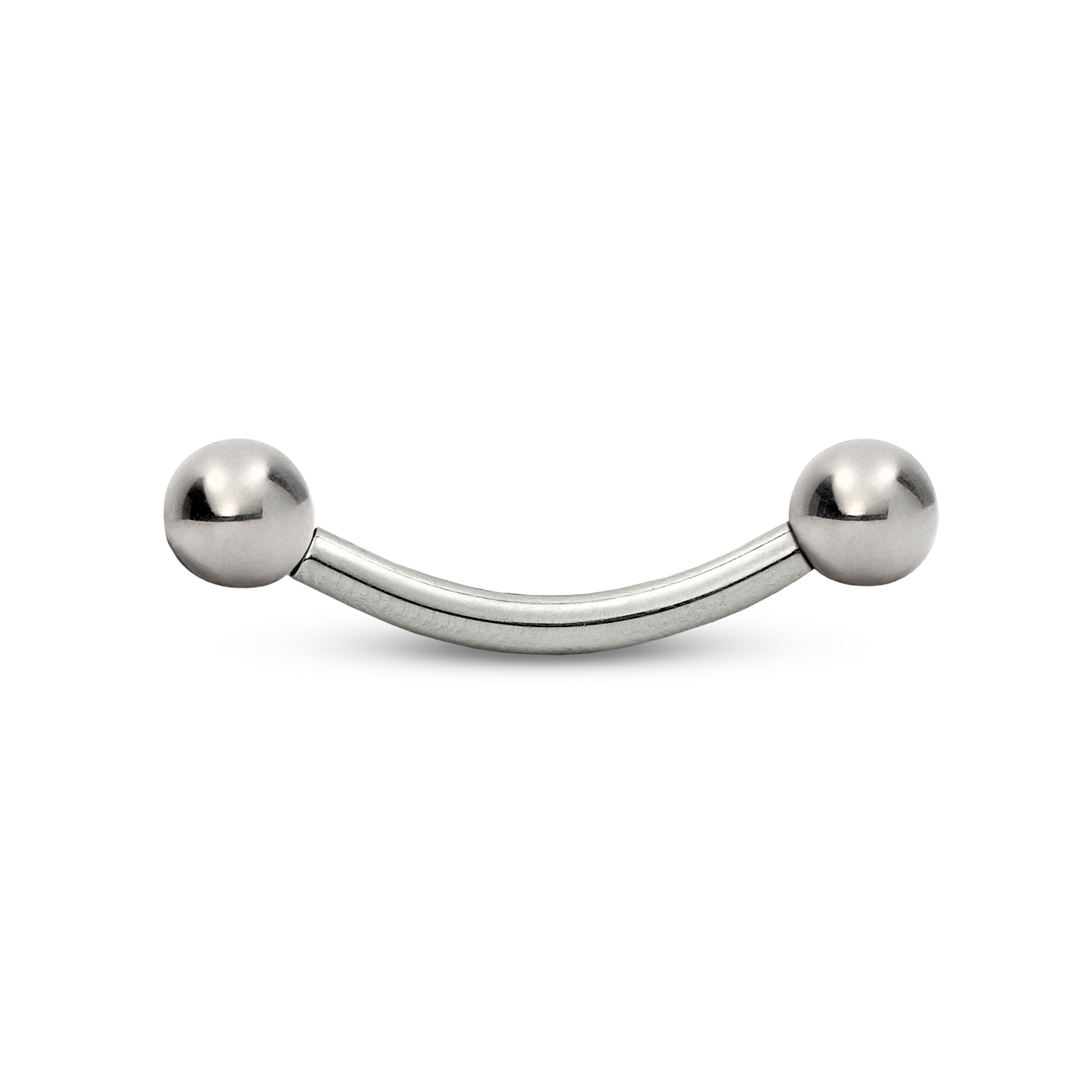 titanium curved barbell