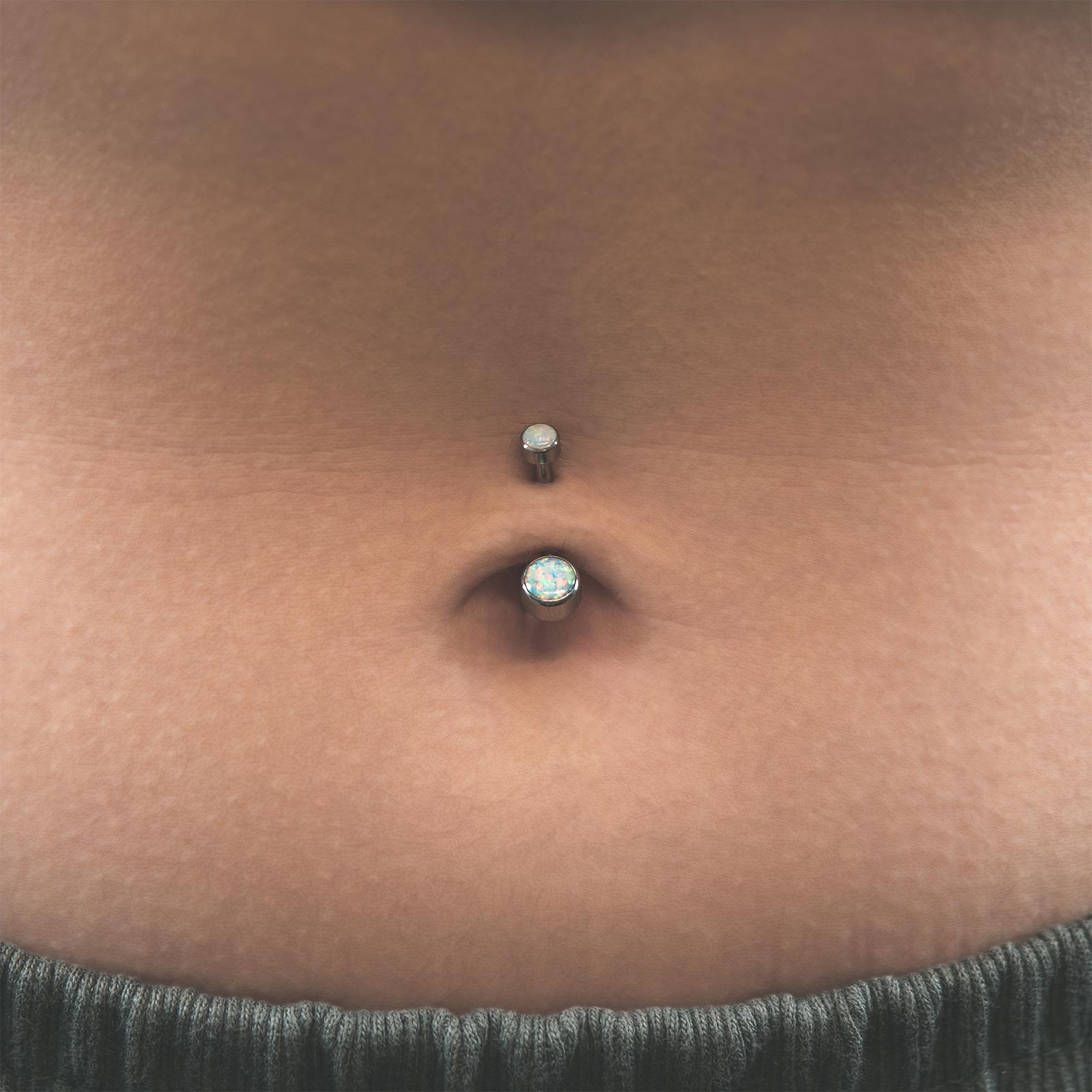 titanium belly bar