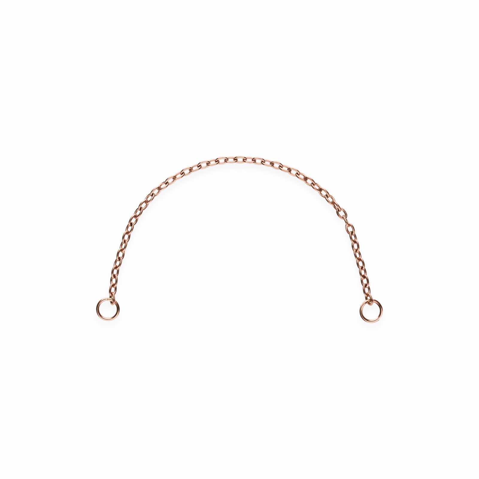 rose gold piercing chain