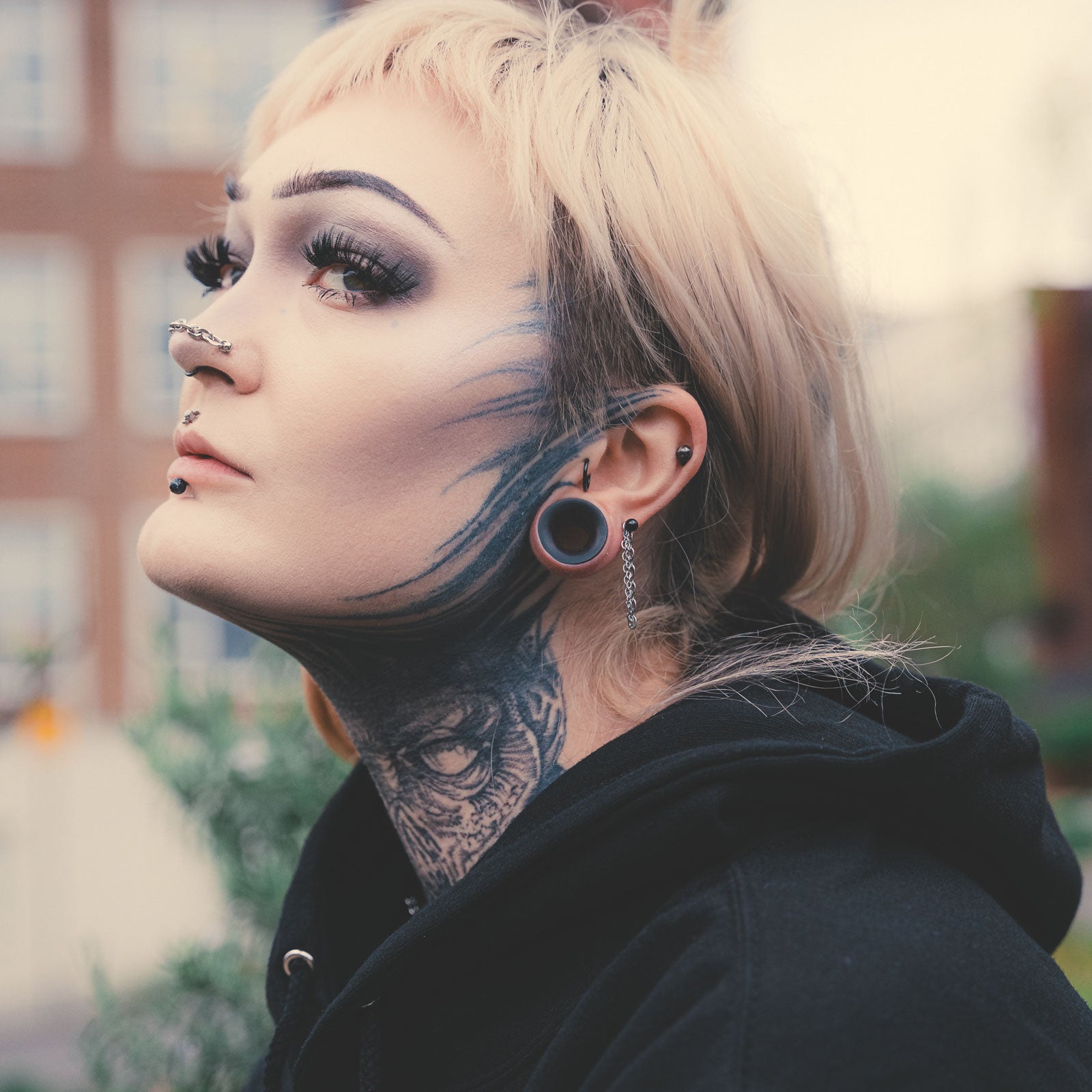 Black Areng Wood Double Flare Concave Tunnel With Sono Wood Inlay Model Shot