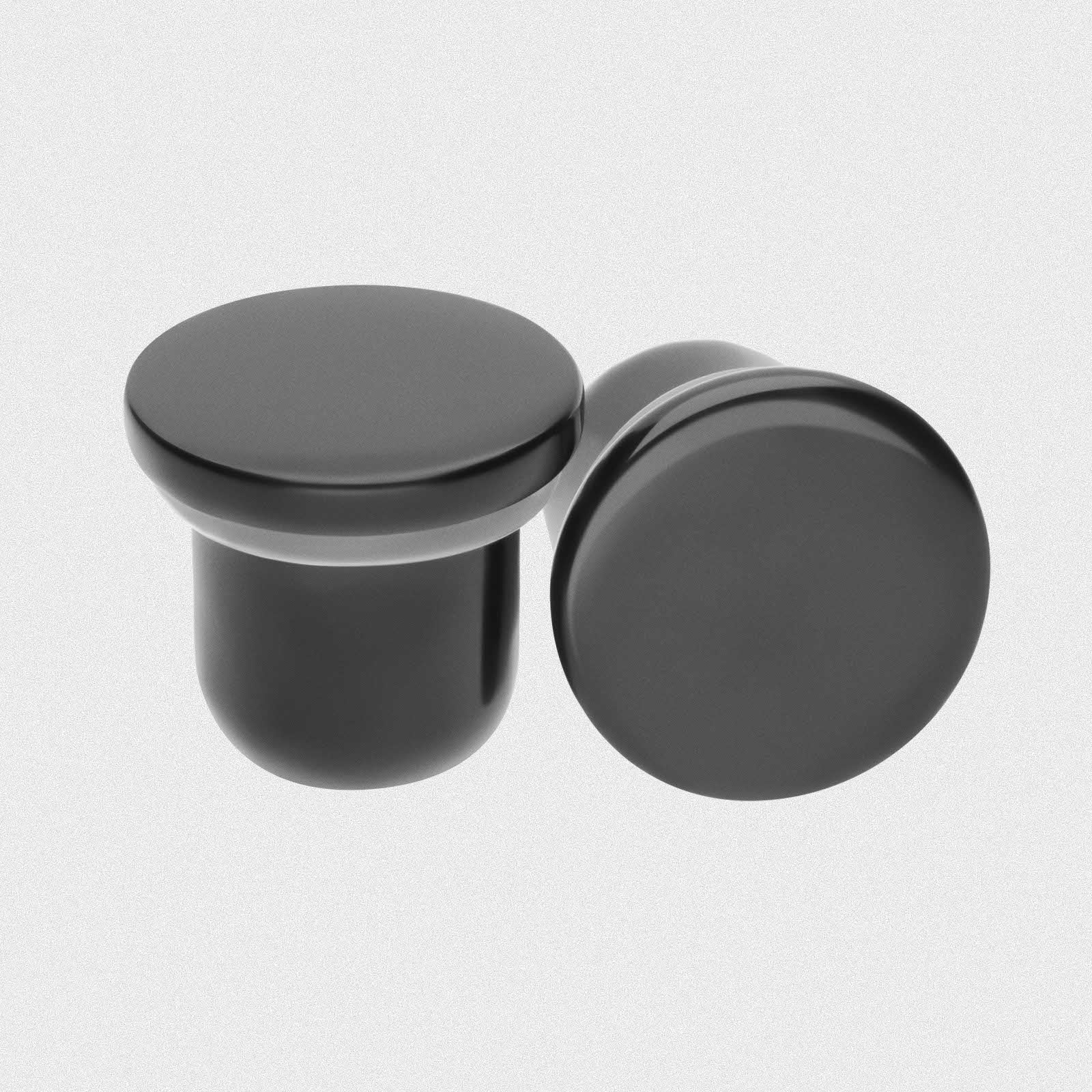 Black PVD Single Flare Dead Stretching Plug