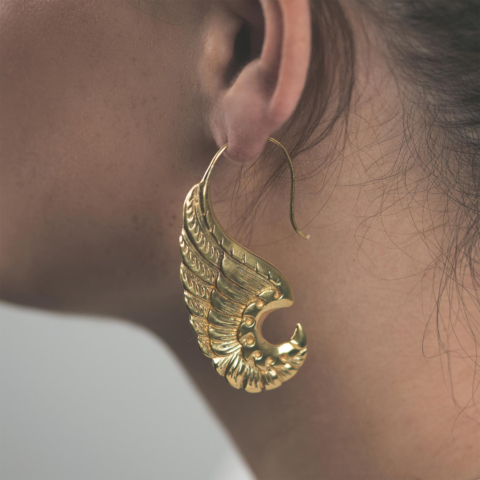 Brass Angel Wing Spiral Model Shot