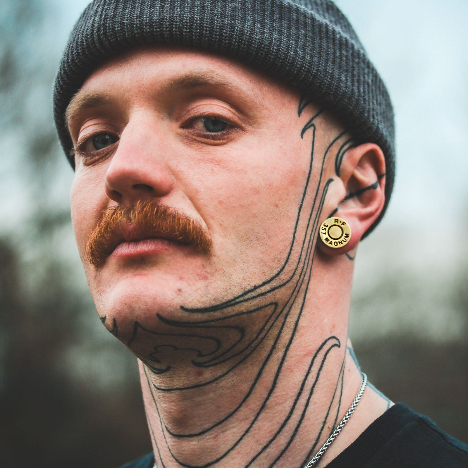 Brass Magnum Bullet Double Flare Plug Model Shot