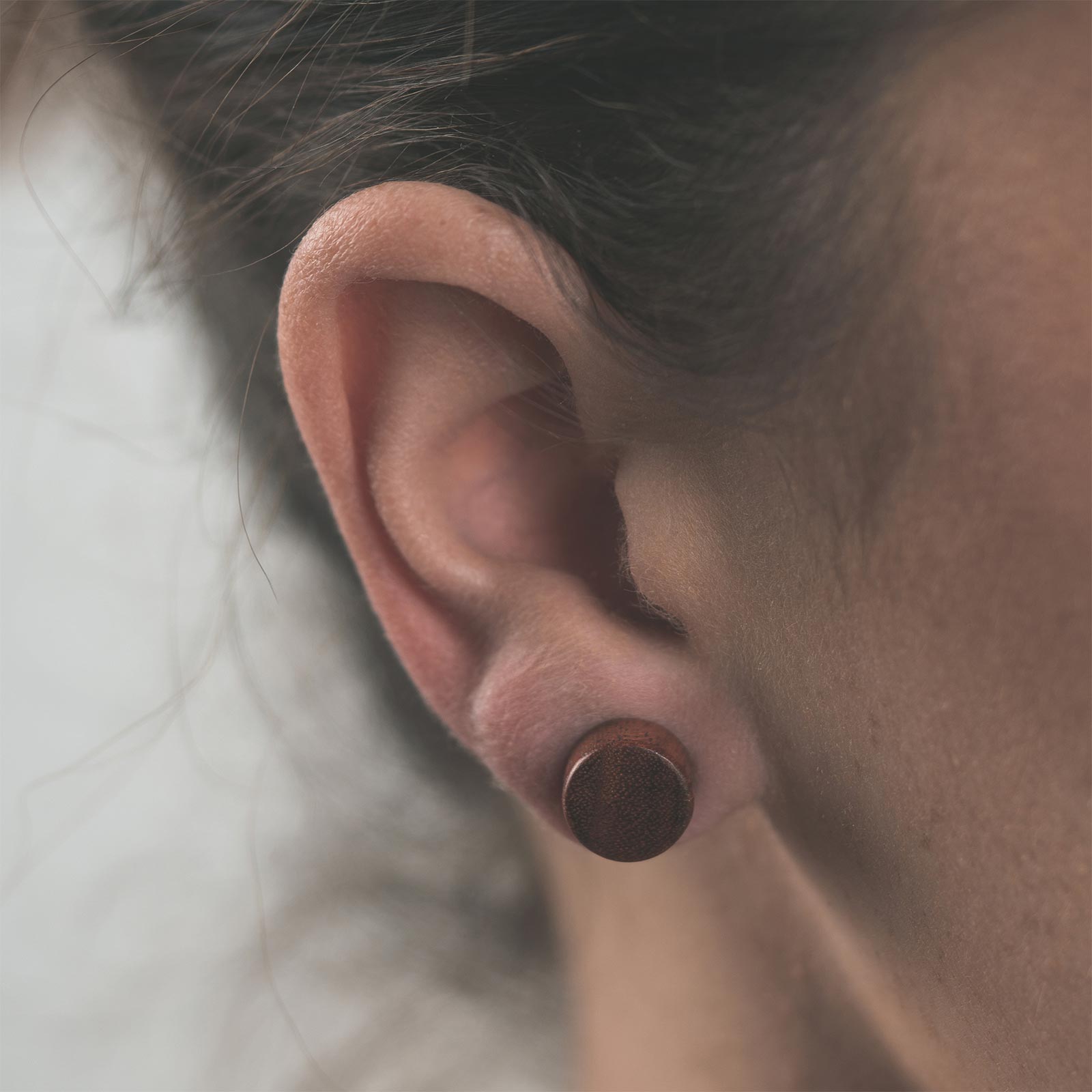 Cherry Wood Fake Gauge Plug Model Shot