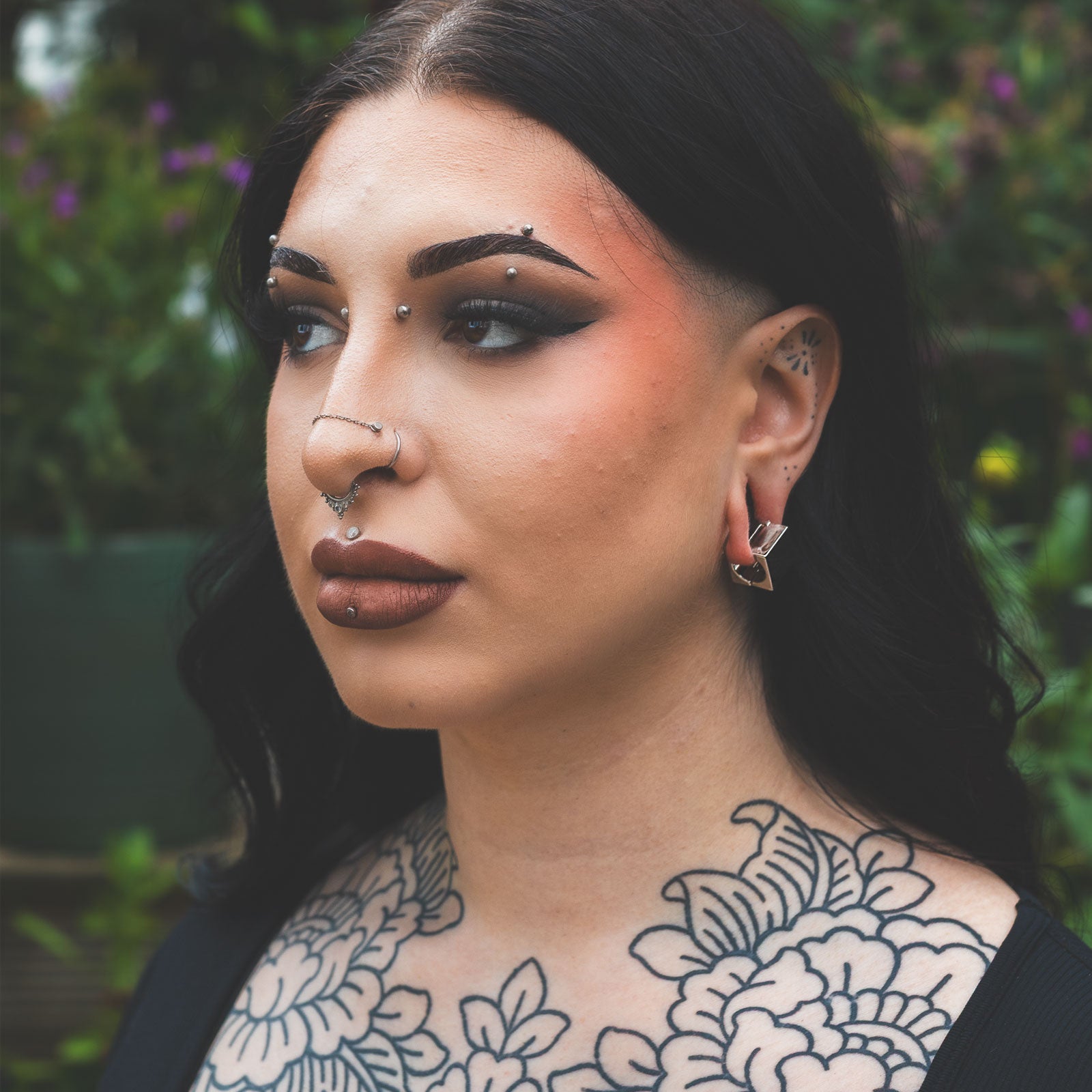 Cube Surgical Steel Ear Weight Model Shot