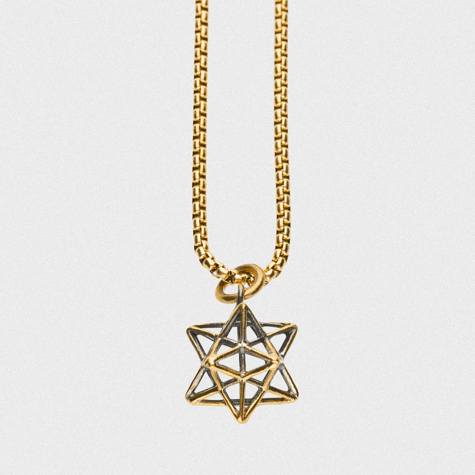 k*n様 Cast Pendant shape2 geometric-3d-star-brass-