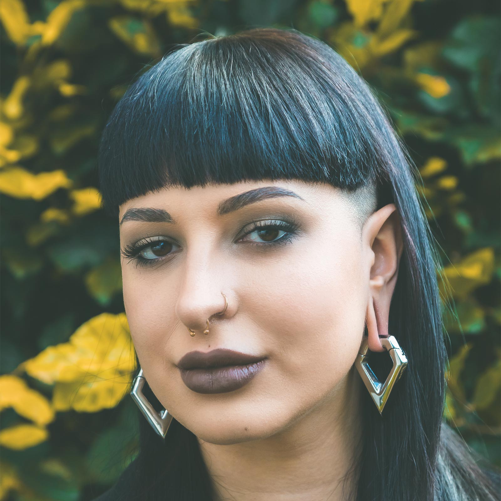 Geometric Drop Surgical Steel Magnetic Ear Weight Model Shot