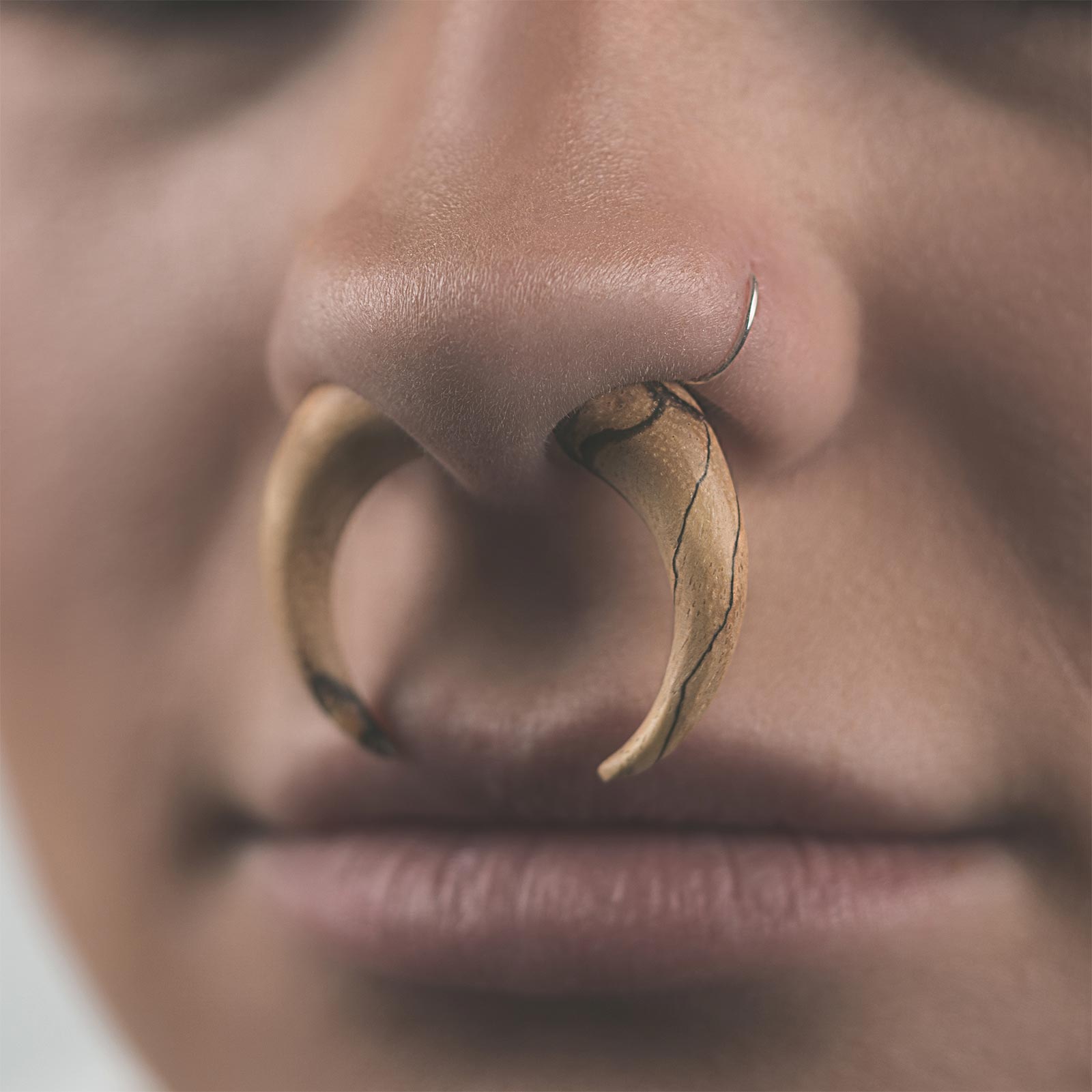 Tamarind Wood Fake Gauge Pincher Model Shot