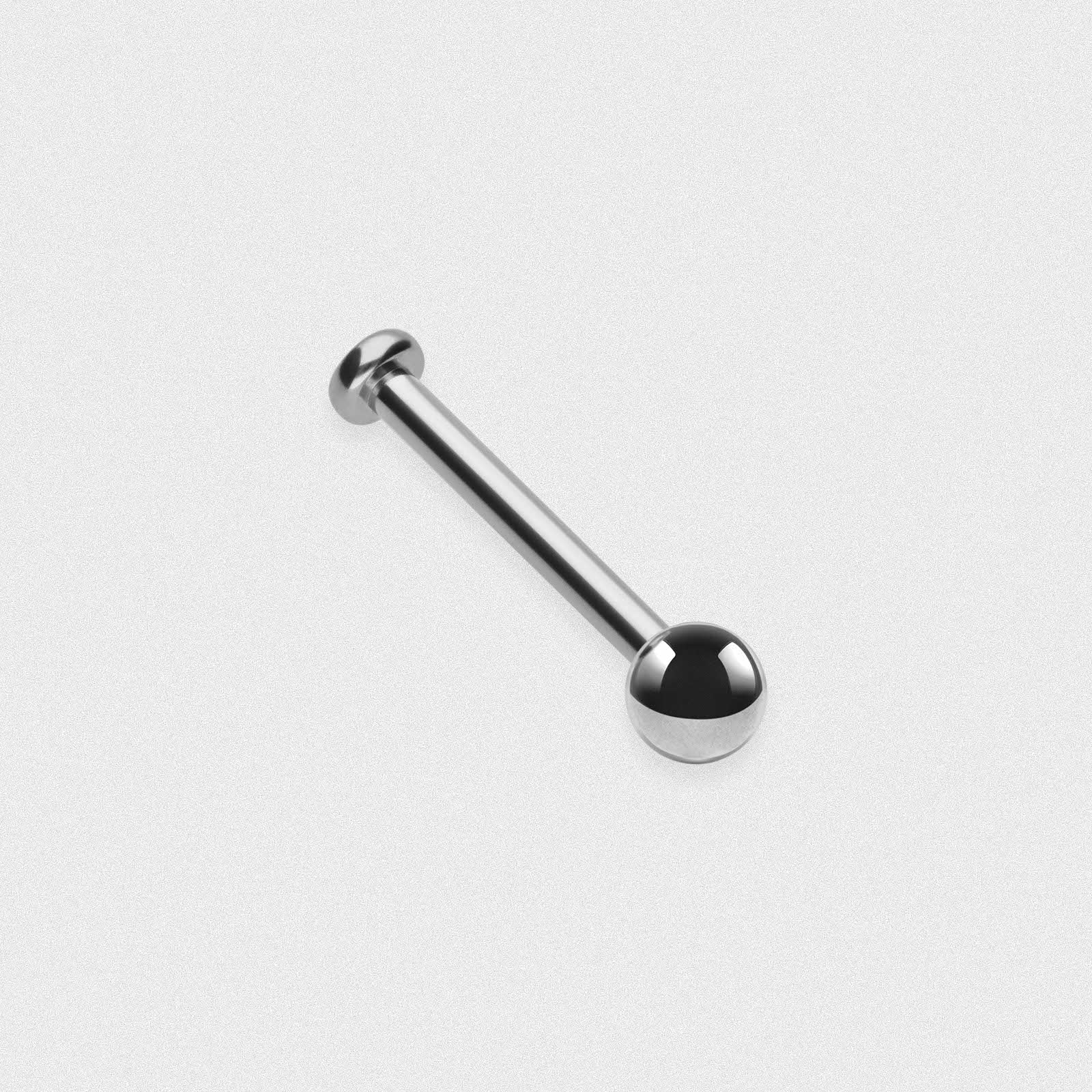 Titanium Threaded Labret Bar With Ball