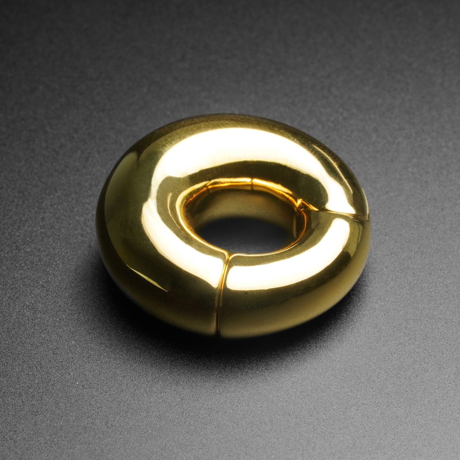 Gold PVD Magnetic Circle Ear Weight