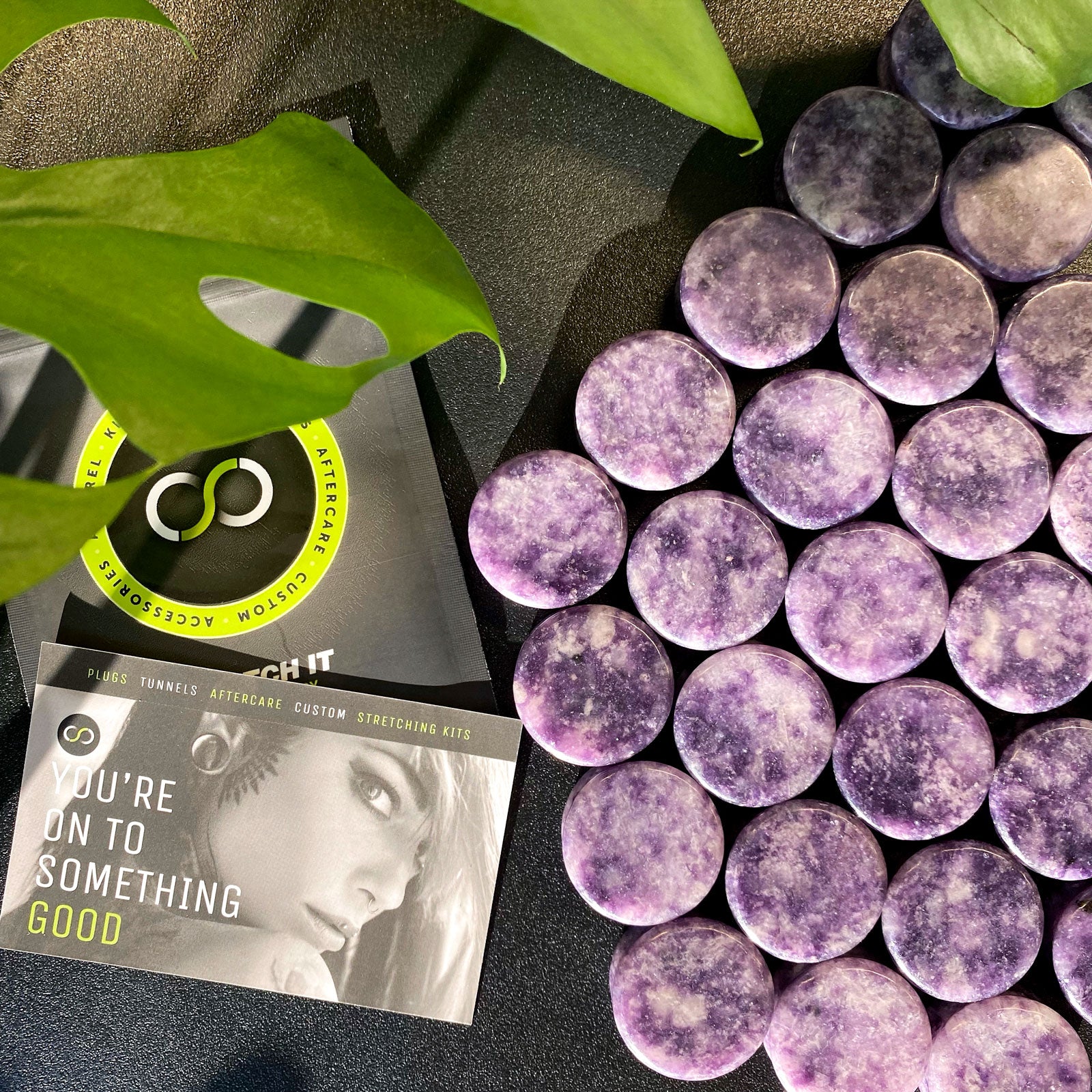 Moondevite Double Flare Plugs Groupshot