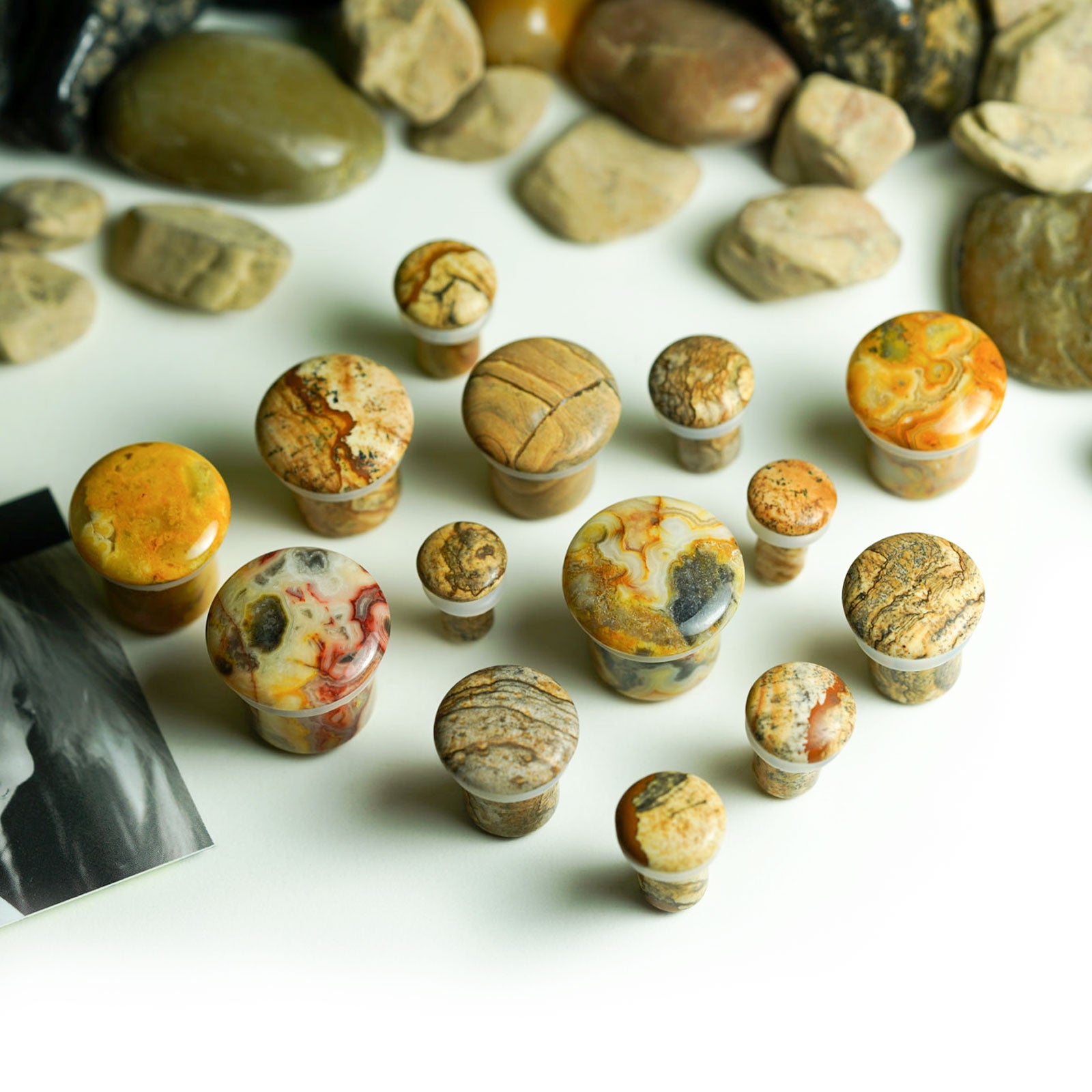 Picture Jasper Single Flare Stone Plug Groupshot