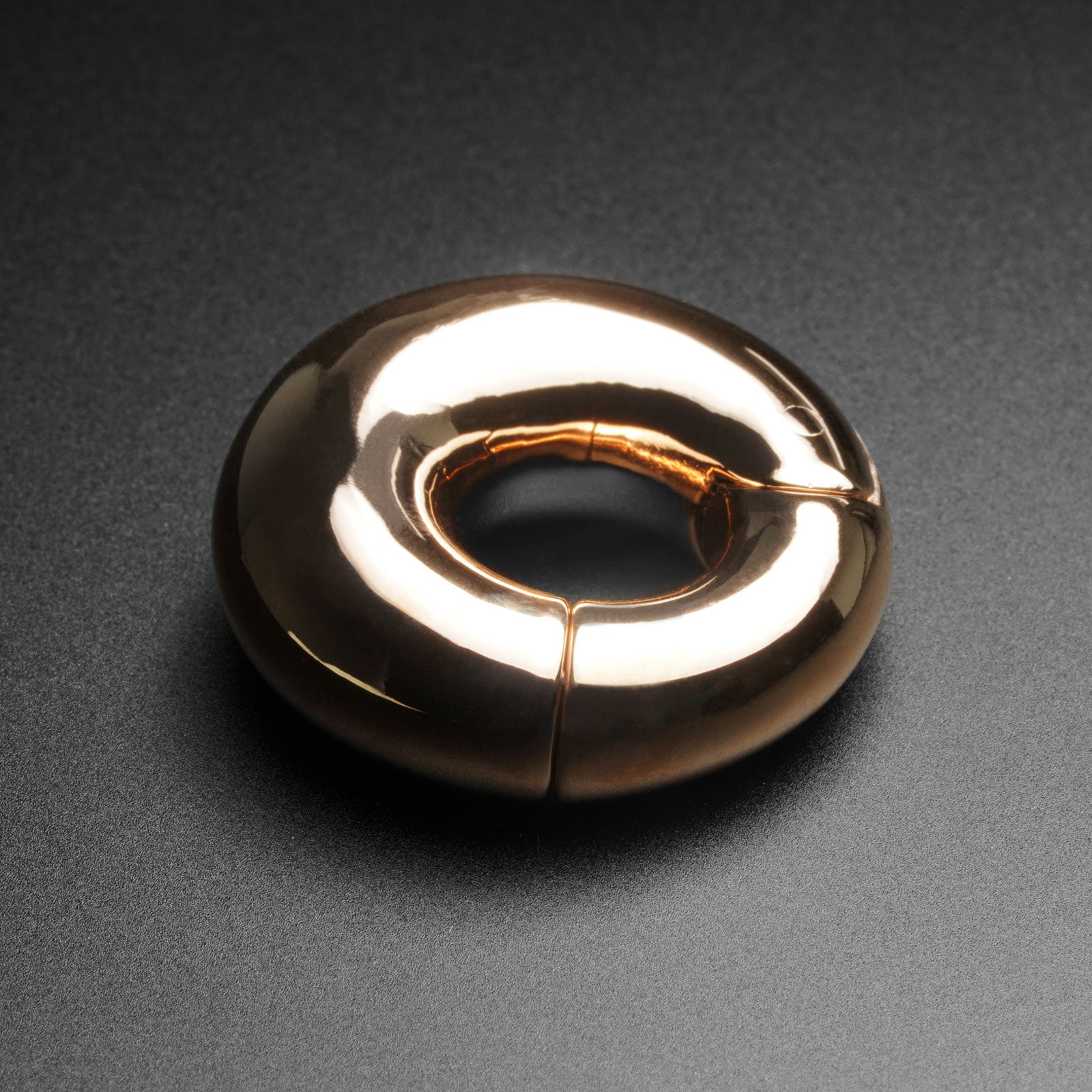 Rose Gold PVD Magnetic Circle Ear Weight