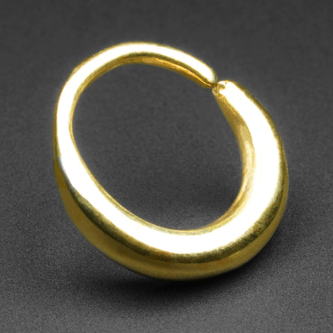 Brass Crescent Seamless Ring