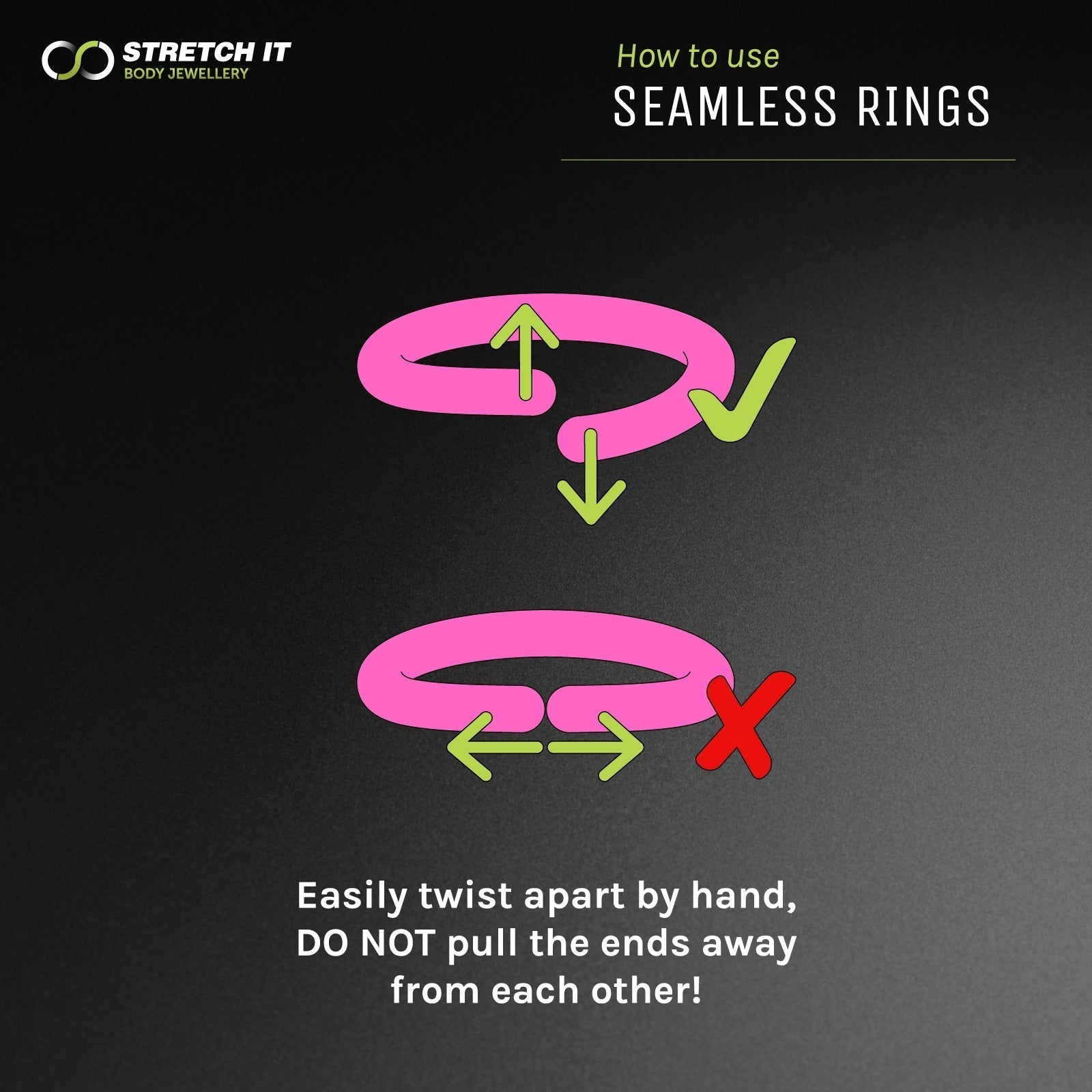 How to use seamless rings