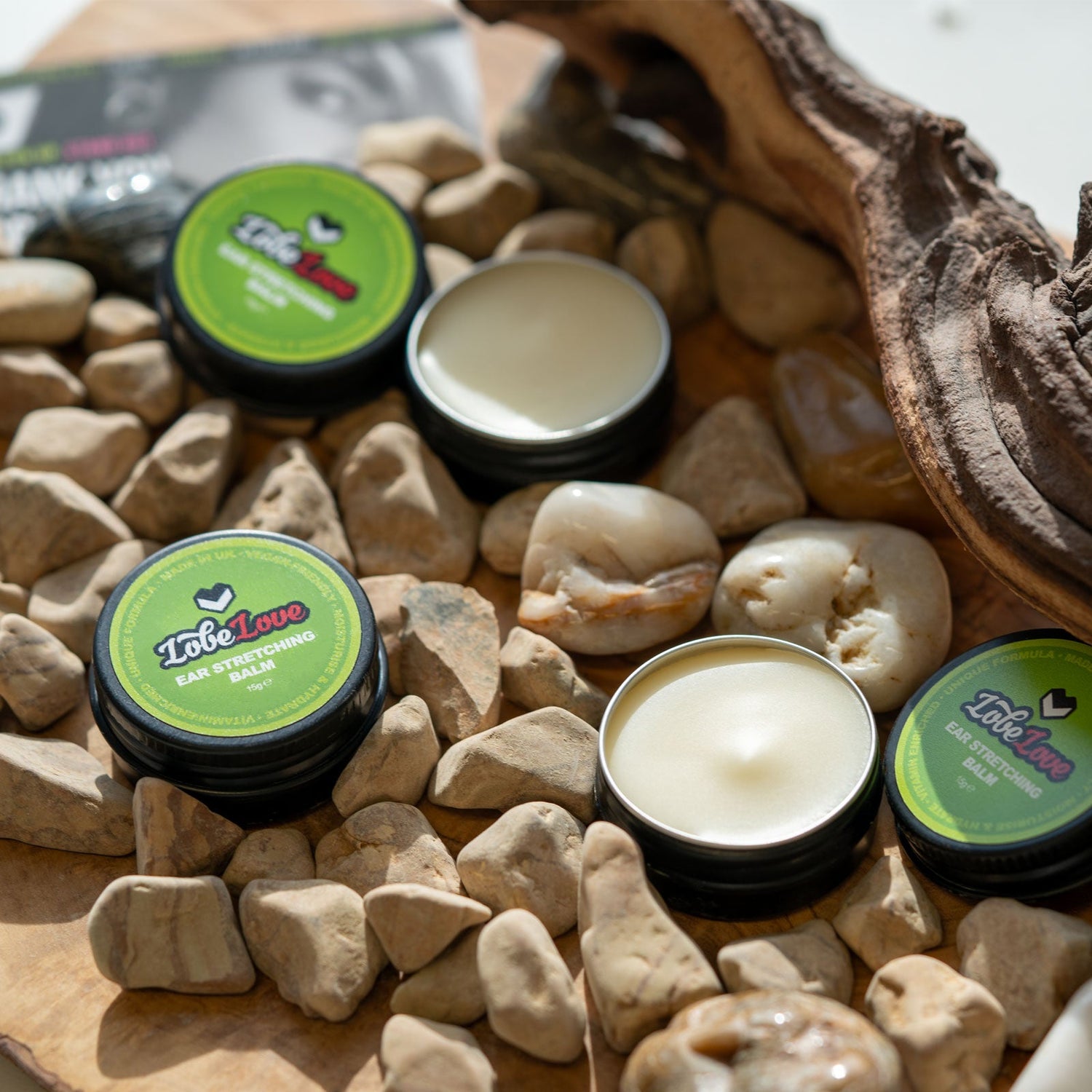 LobeLove Ear Stretching Balm | Ear Butter For Stretched Ears LobeLove Ear Stretching Balm | Ear Butter For Stretched Ears