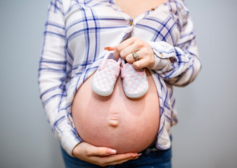 Pregnancy Belly Button Piercing