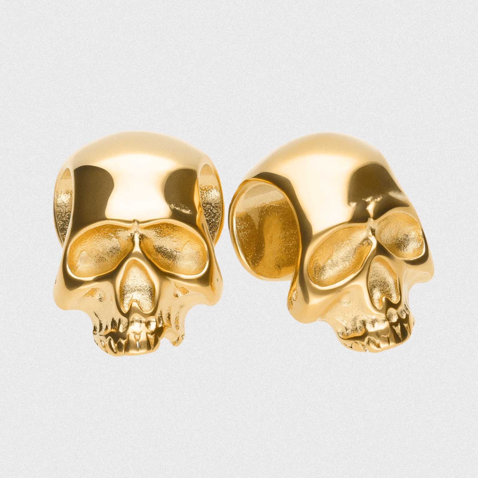 3D Skull Gold PVD Saddle Ear Weight Hanger