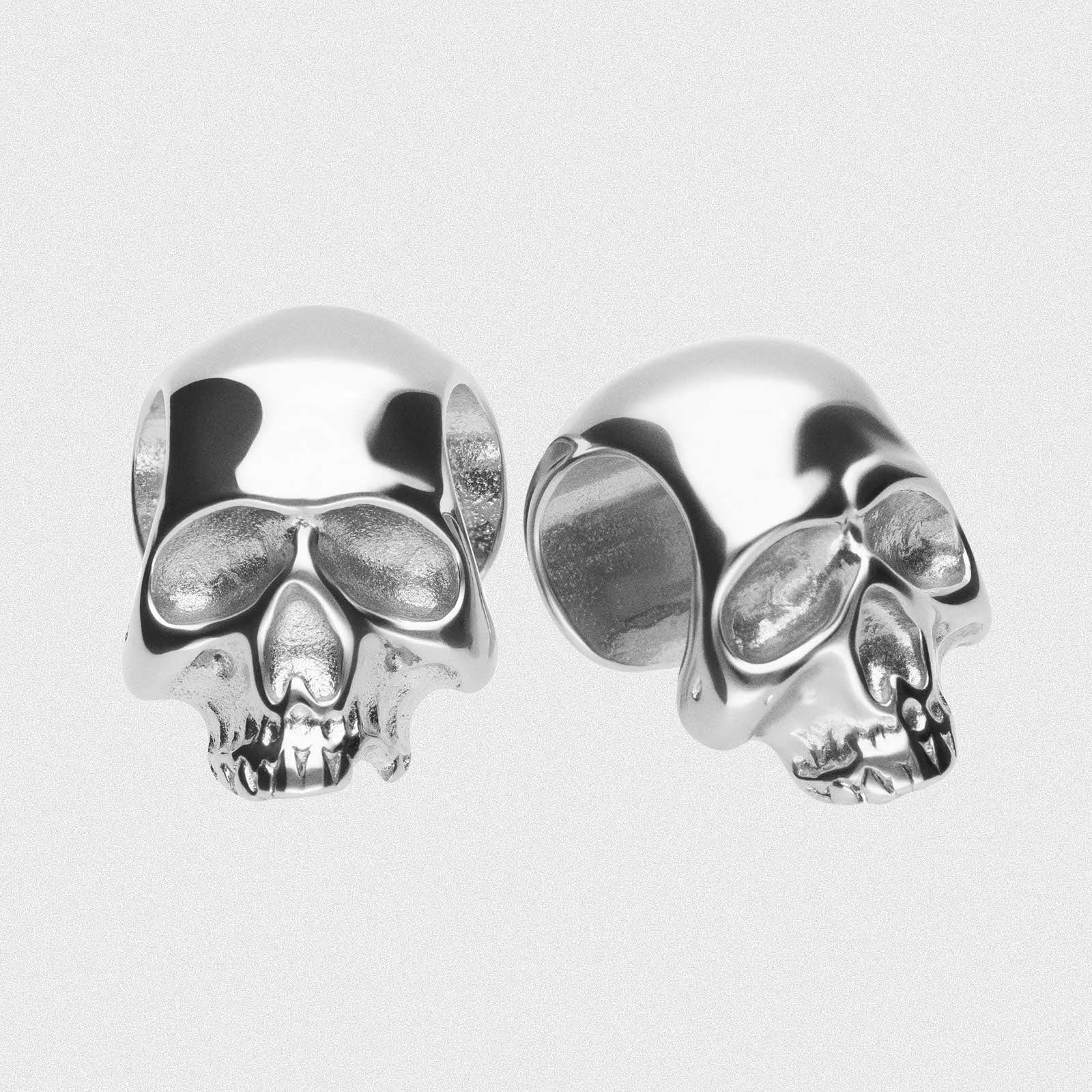 3D Skull Surgical Steel Saddle Ear Weight Hanger