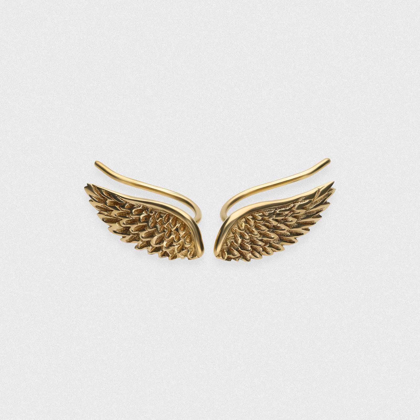 Angel Wing Brass Ear Climber