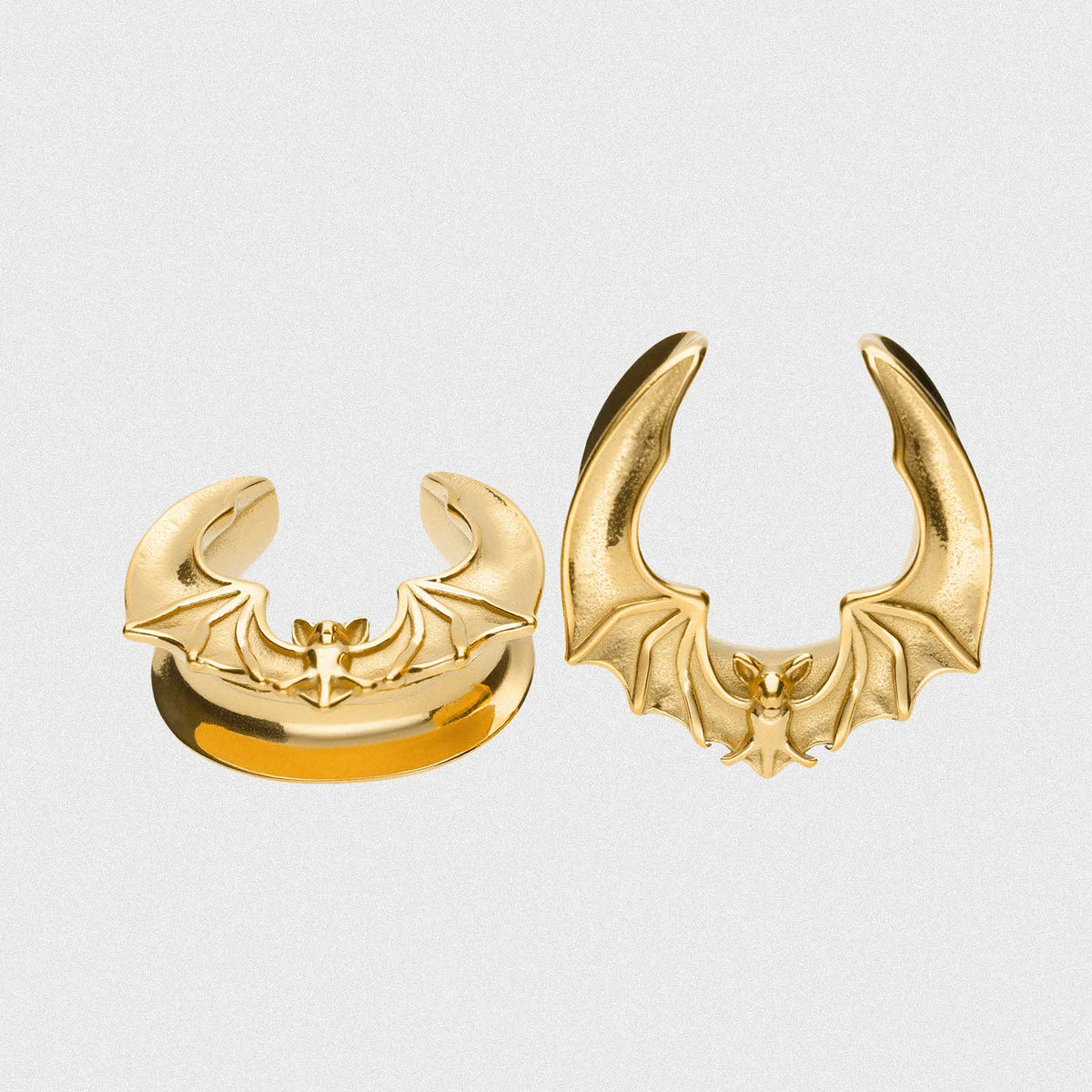 Bat Gold PVD Saddle Ear Weight