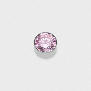 Bejewelled Pink Stud Titanium Threaded Top