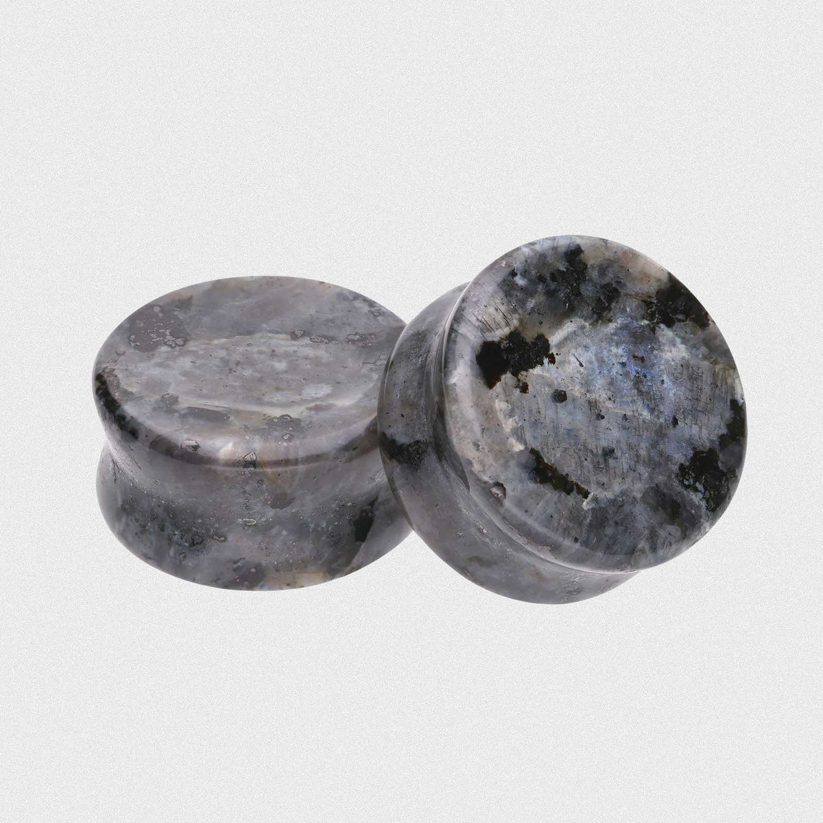Black Labradorite Double Flare Stone Plug