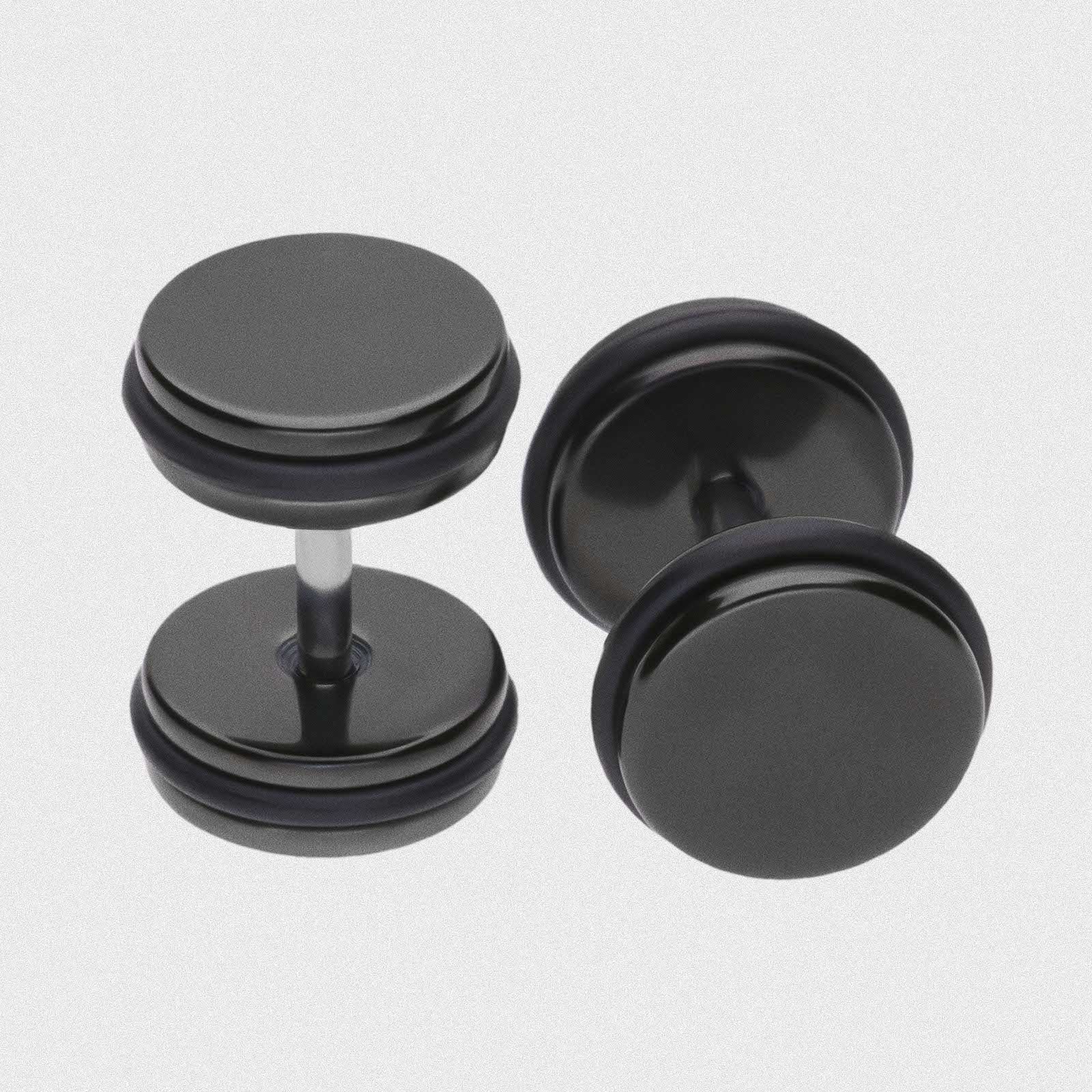 Black PVD Fake Gauge Plug