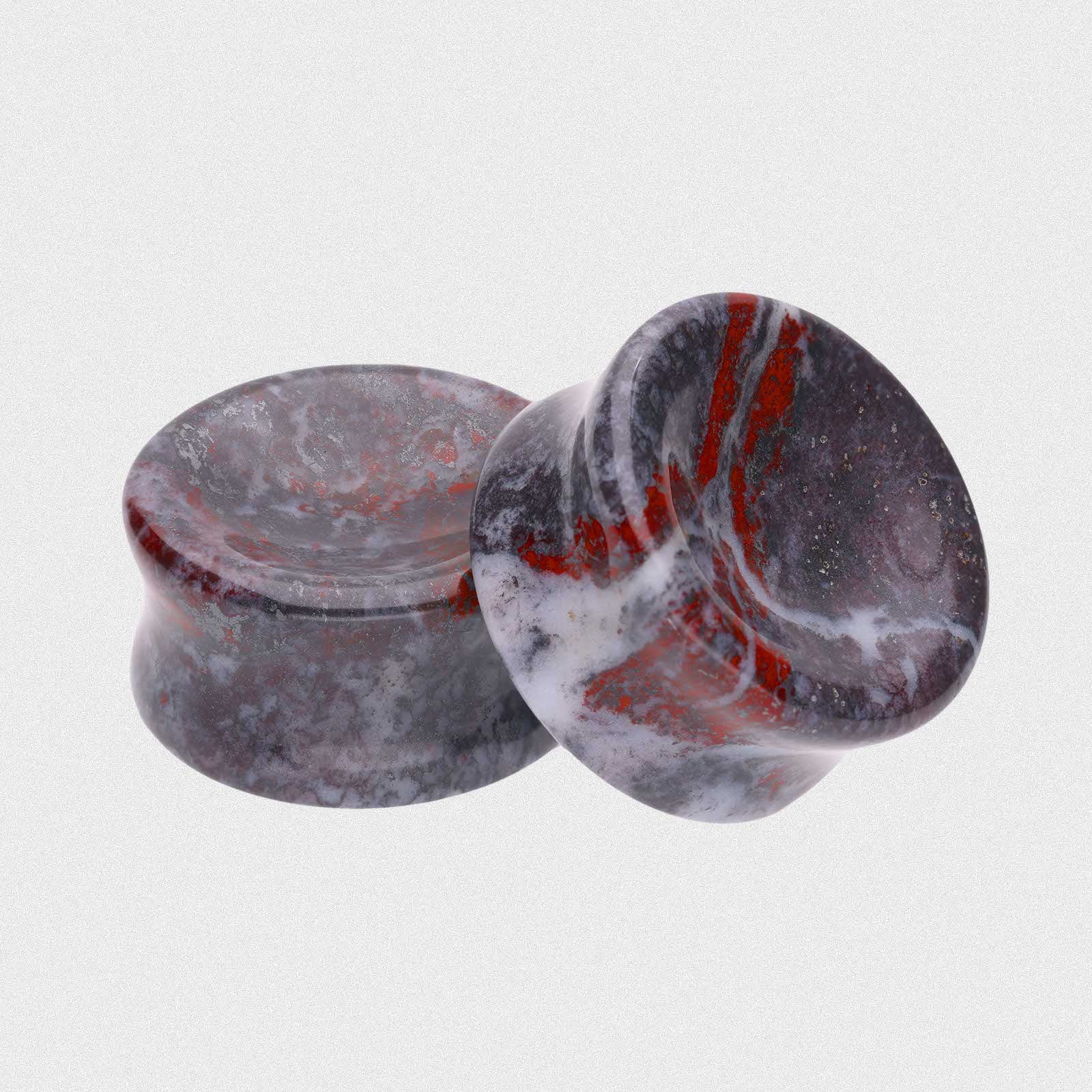 Bloodstone Double Flare Concave Stone Plug
