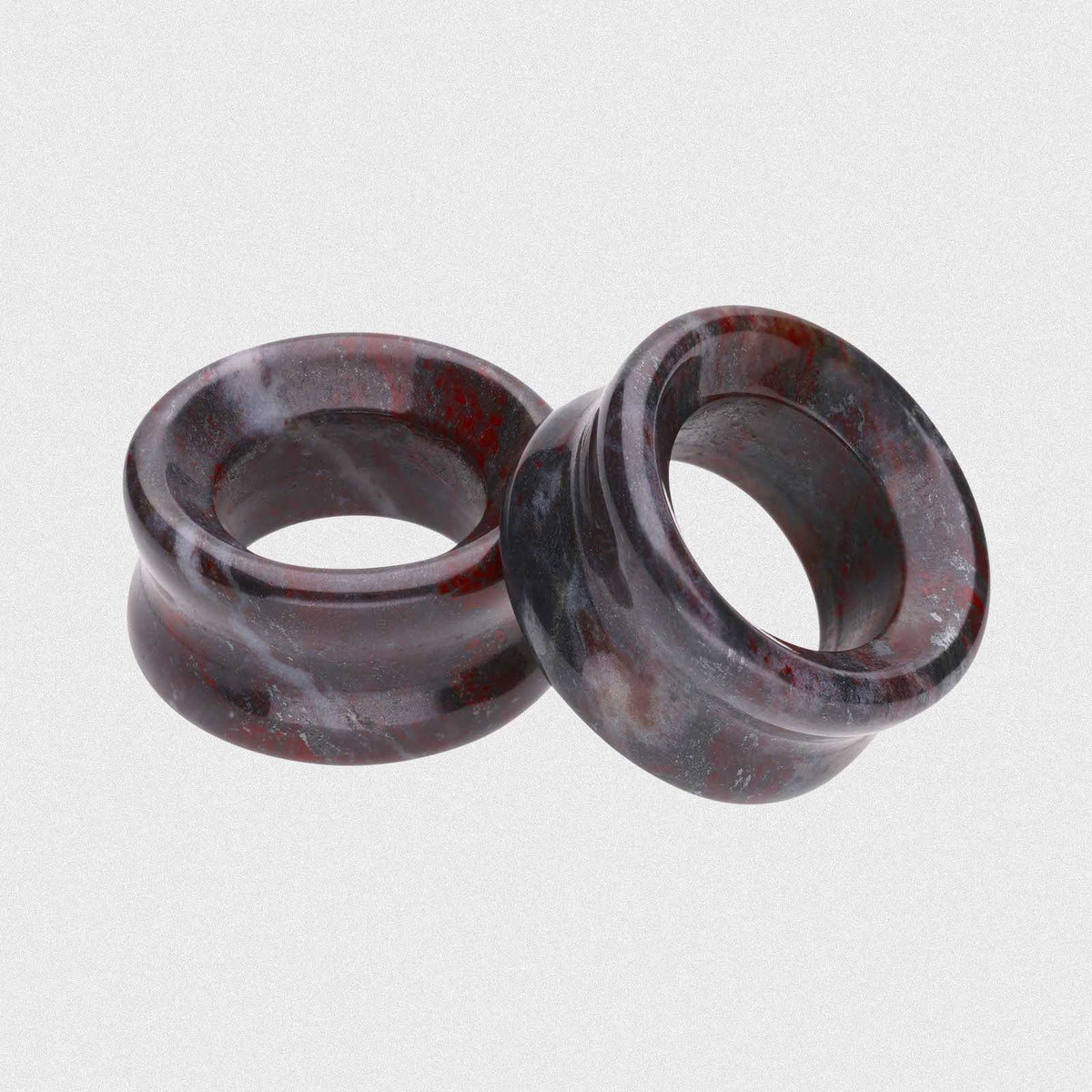 Bloodstone Double Flare Concave Stone Tunnel