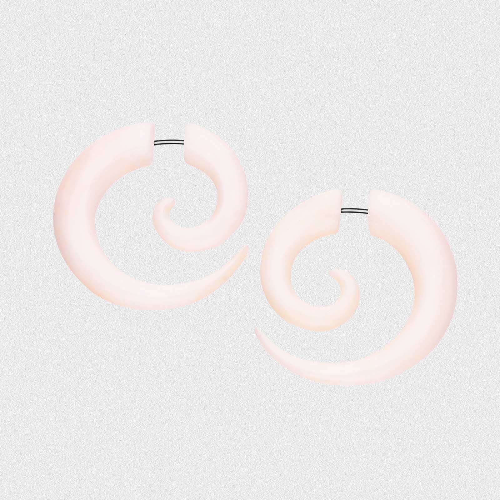 Bone Fake Gauge Spiral