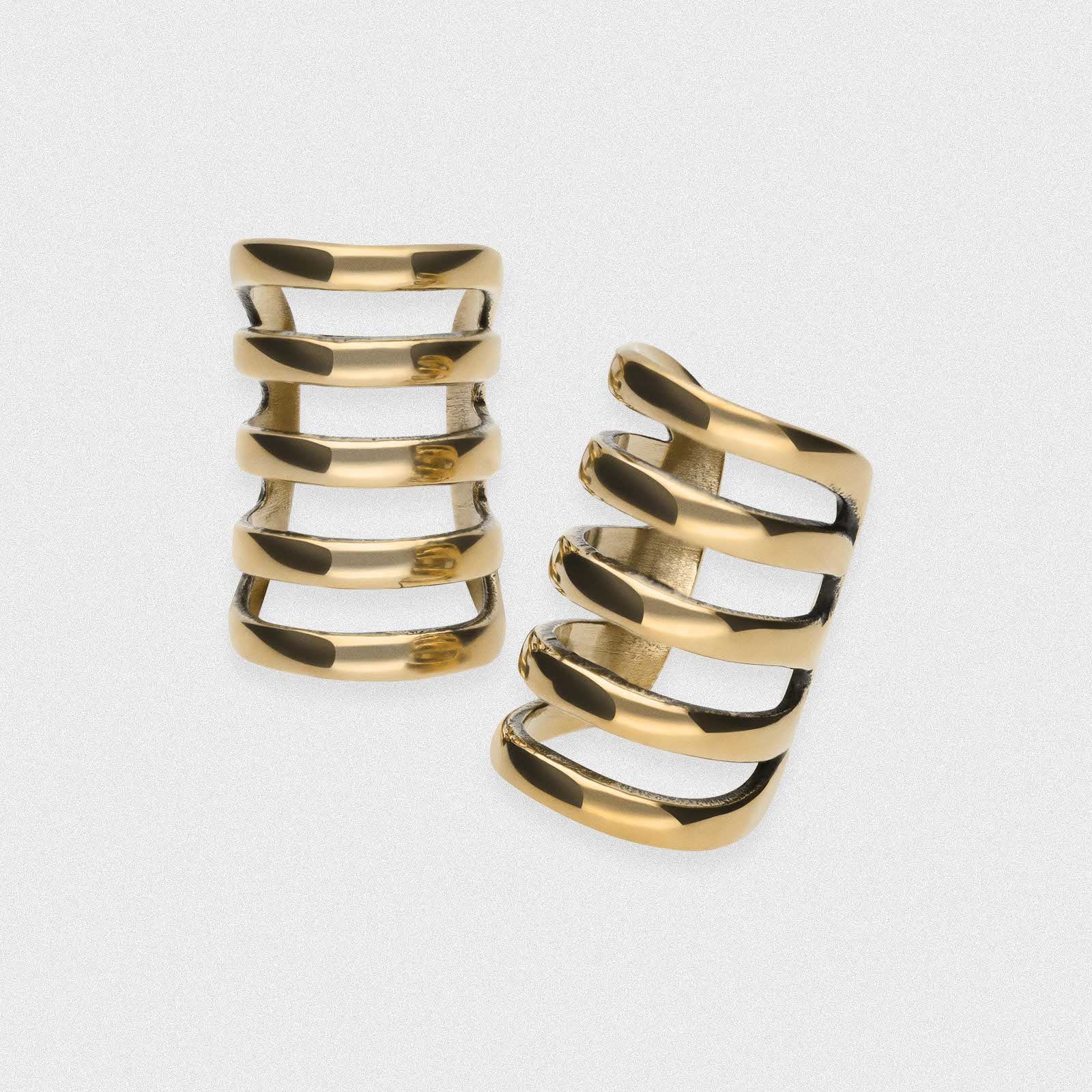 Brass Hooped Ear Cuff