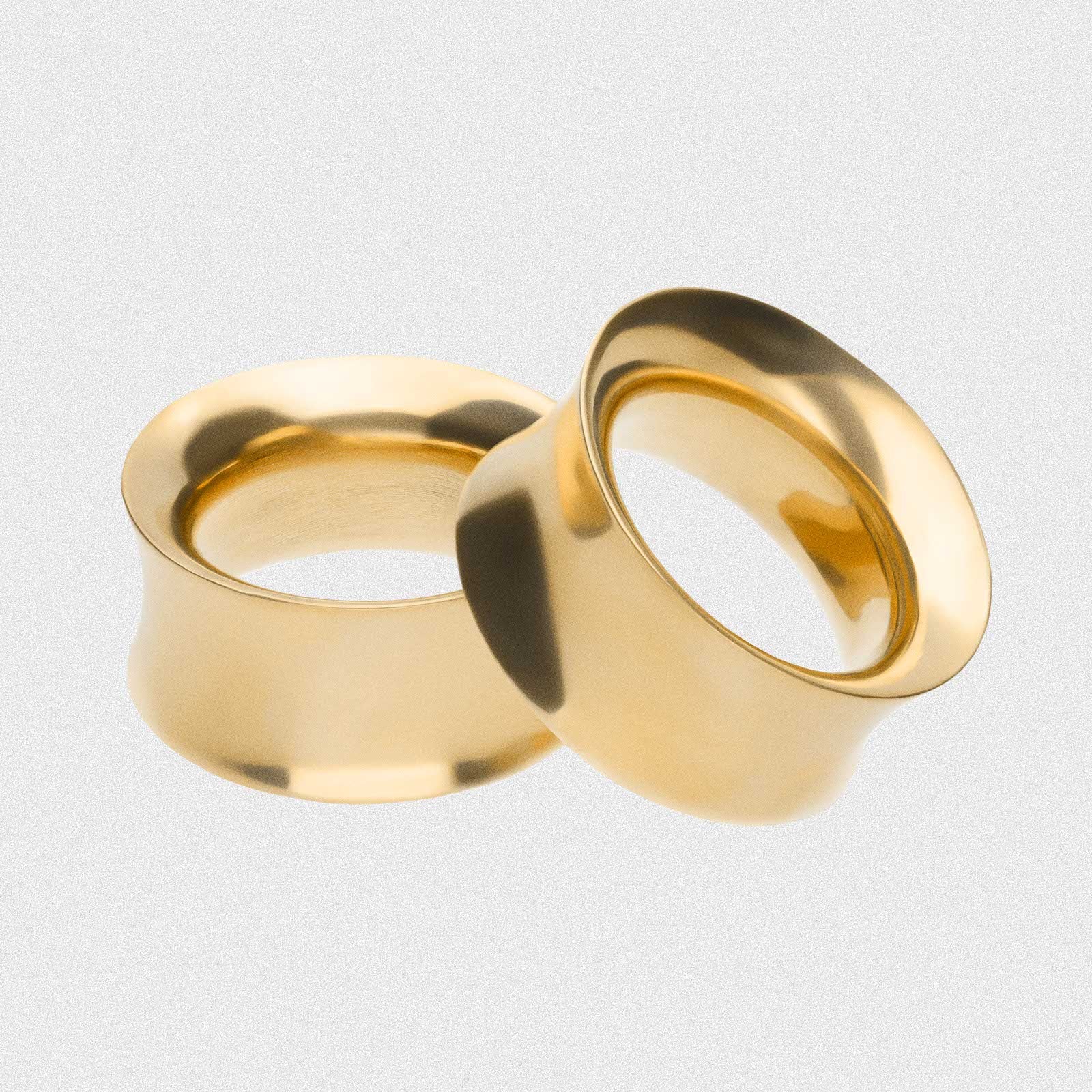 Brass Saddle Fit Double Flare Tunnel