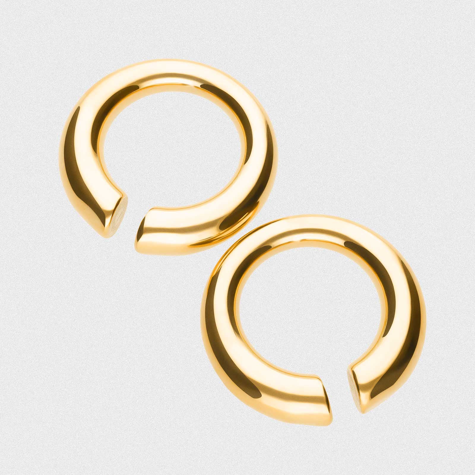 Circular Gold PVD Surgical Steel Ear Weight