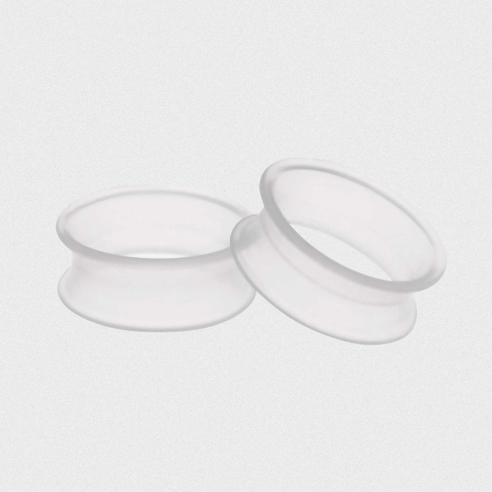 Clear Silicone Double Flare Tunnel