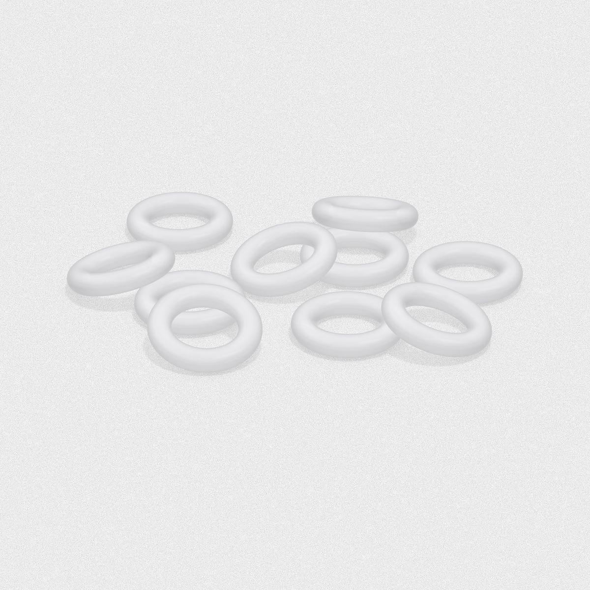 Clear Medical-grade Silicone O-Ring (10 Pack)