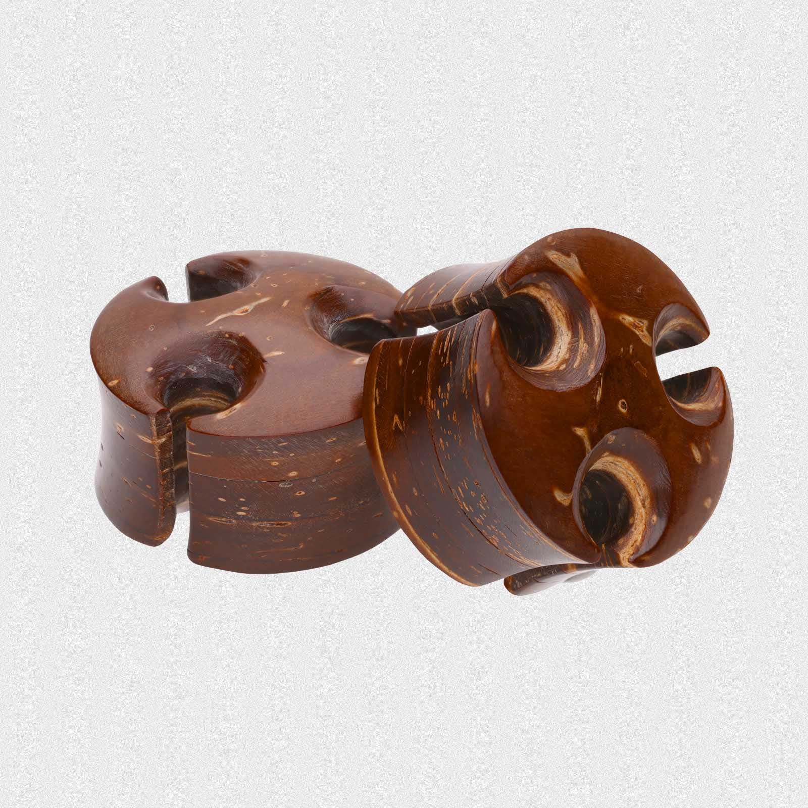 Coconut Shell Double Flare Viking Plug