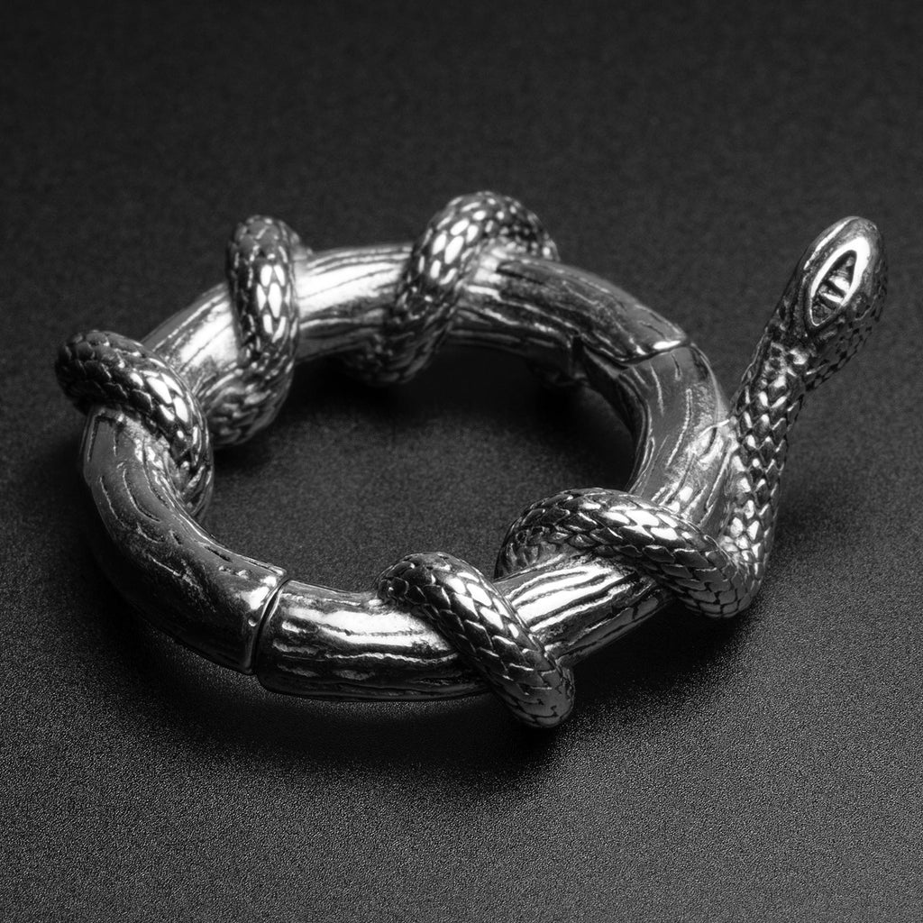 Coiled Snake Surgical Steel Magnetic Ear Weight