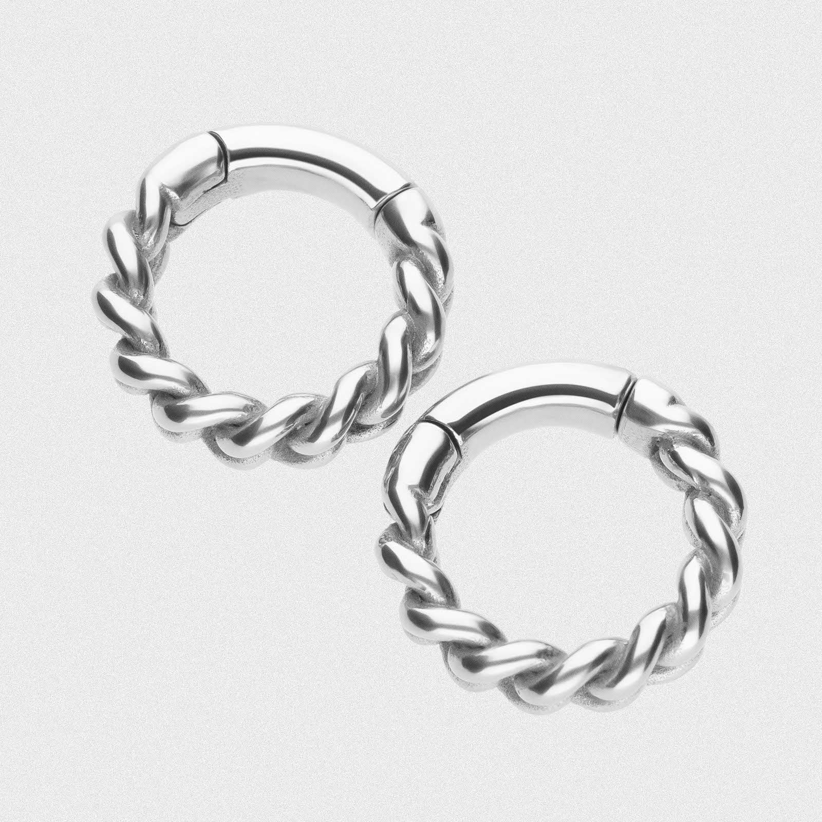 Cuban Link Hoop Surgical Steel Magnetic Ear Weight
