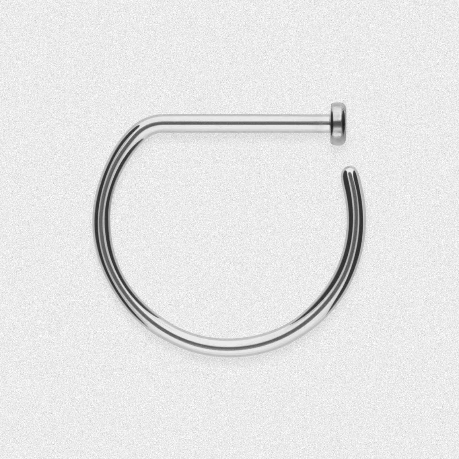 D Shaped Titanium Nose Ring