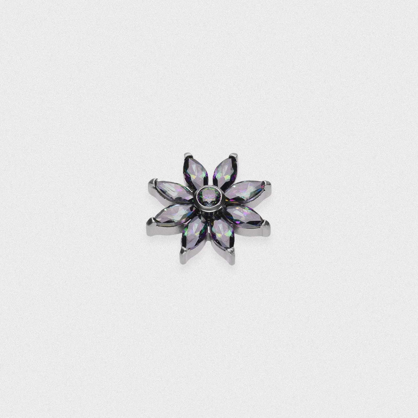 Daisy Vitrail Medium Marquise Titanium Threaded Top