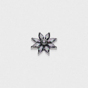 Daisy Vitrail Medium Marquise Titanium Threaded Top