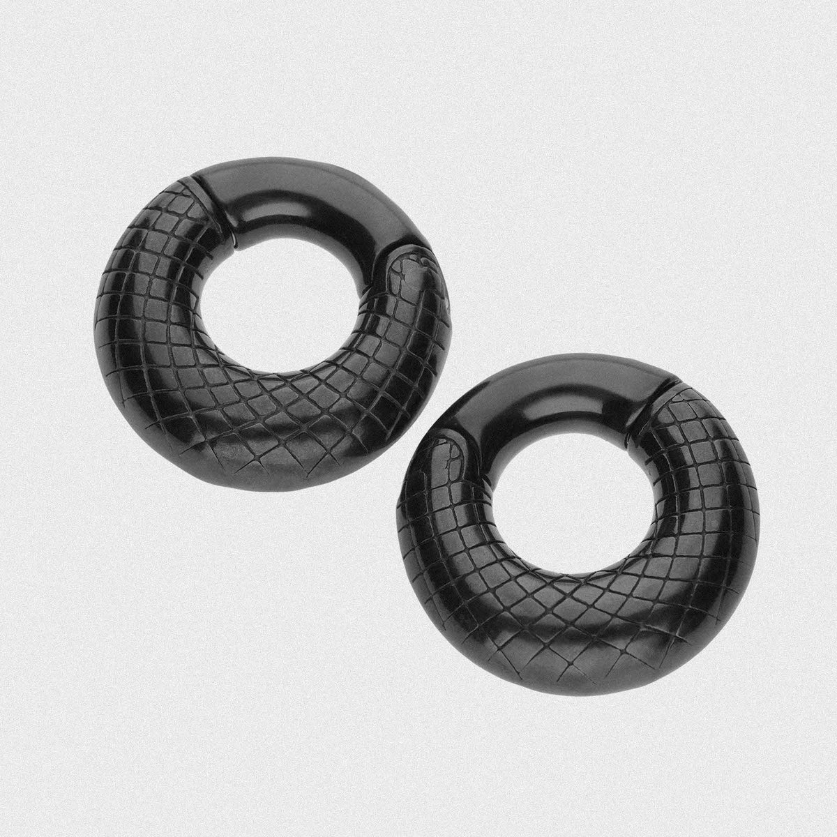 Dragonscale Black PVD Magnetic Ear Weight