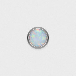 Fire & Snow Synth Opal Titanium Threadless Top