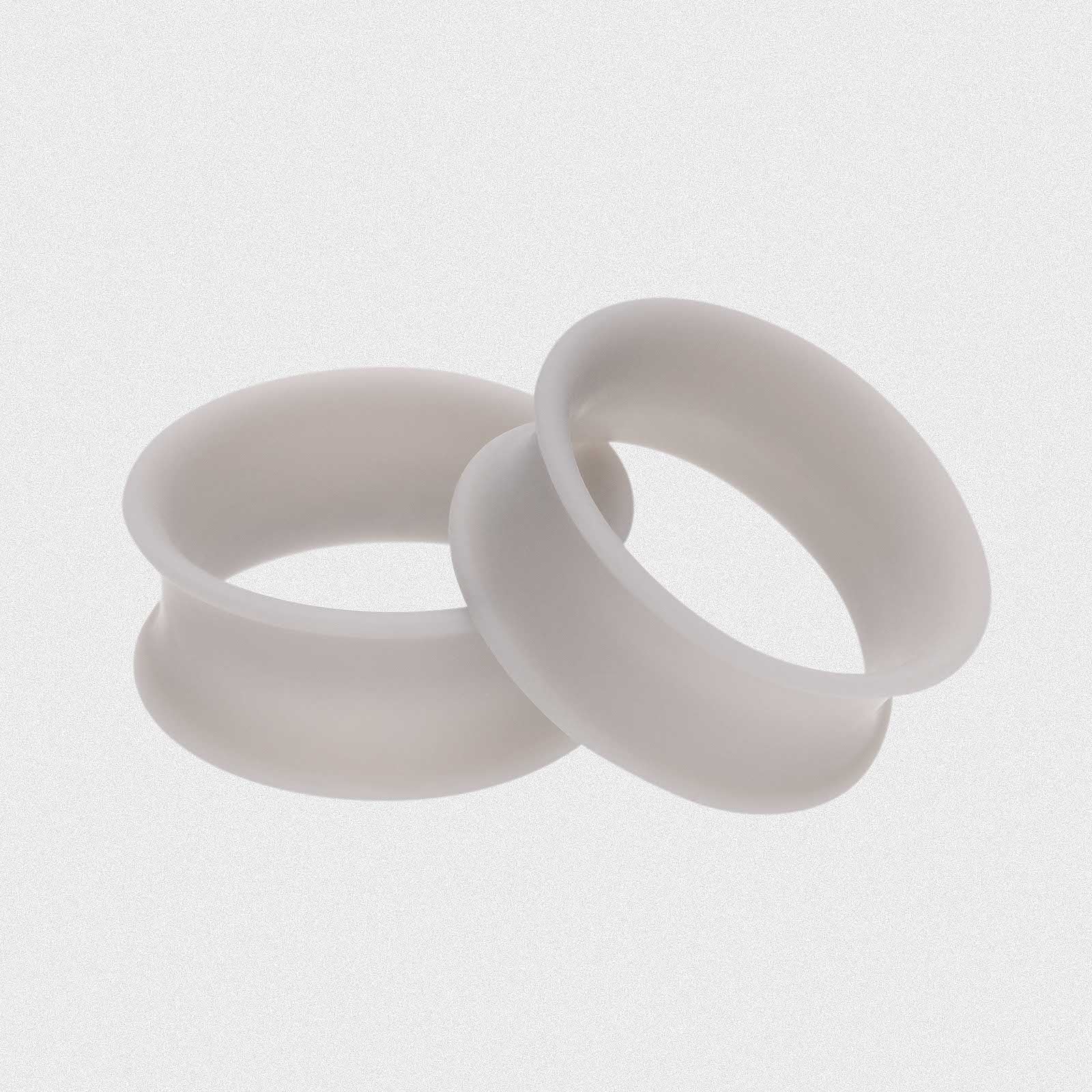 Flat Grey Silicone Double Flare Tunnel