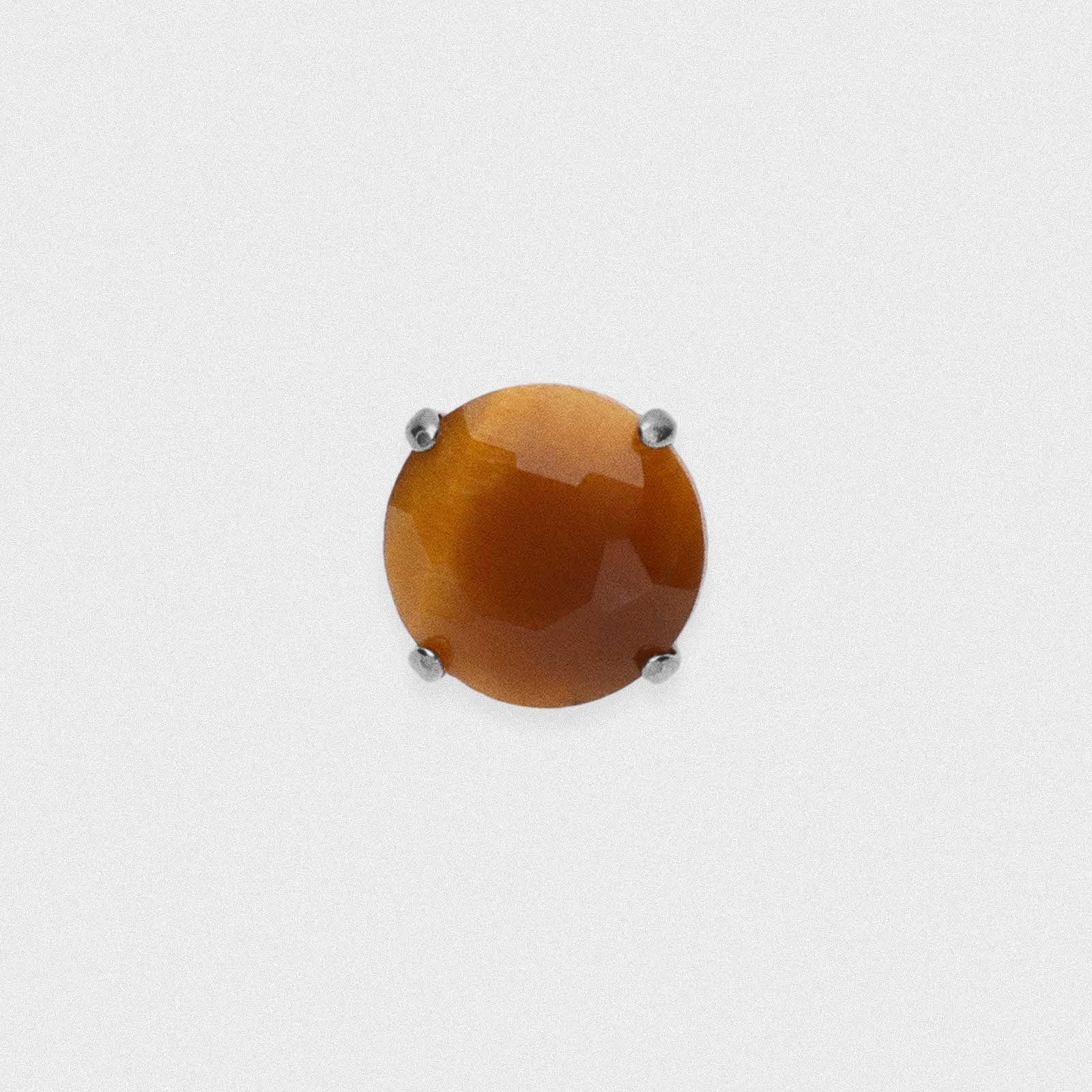 Four Prong Yellow Tigers Eye Titanium Threaded Top