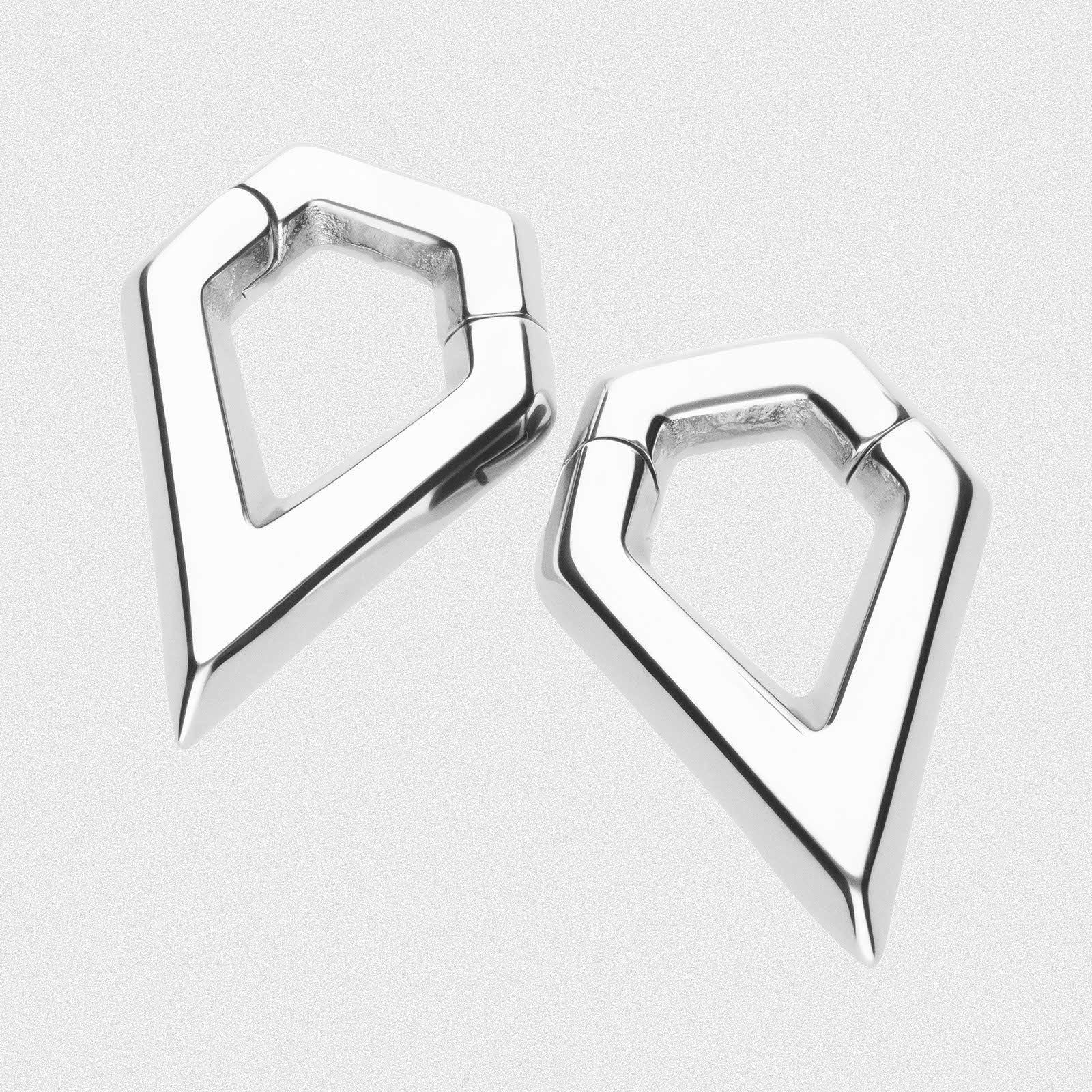 Geometric Drop Surgical Steel Magnetic Ear Weight