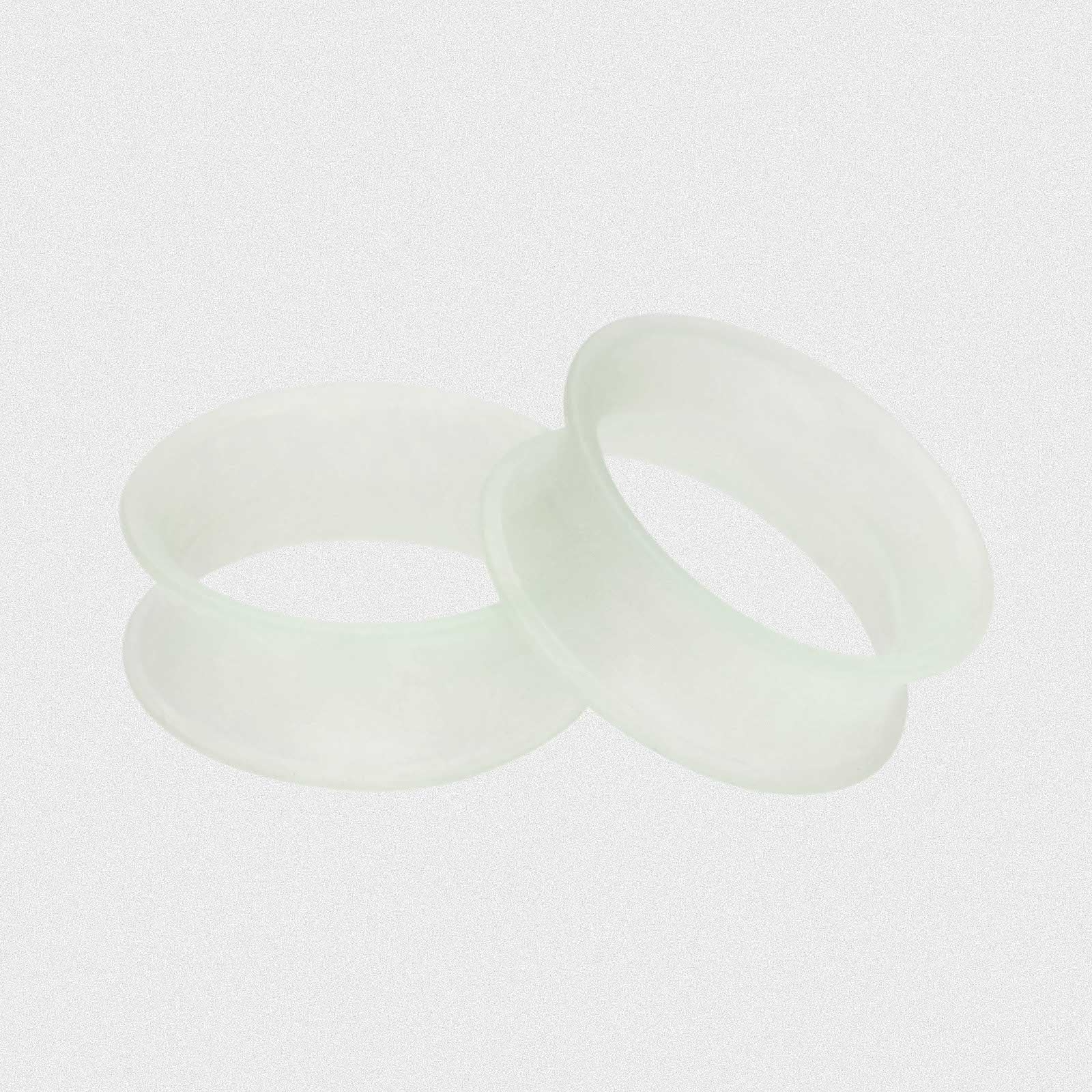 Glow In The Dark Double Flare Silicone Tunnel